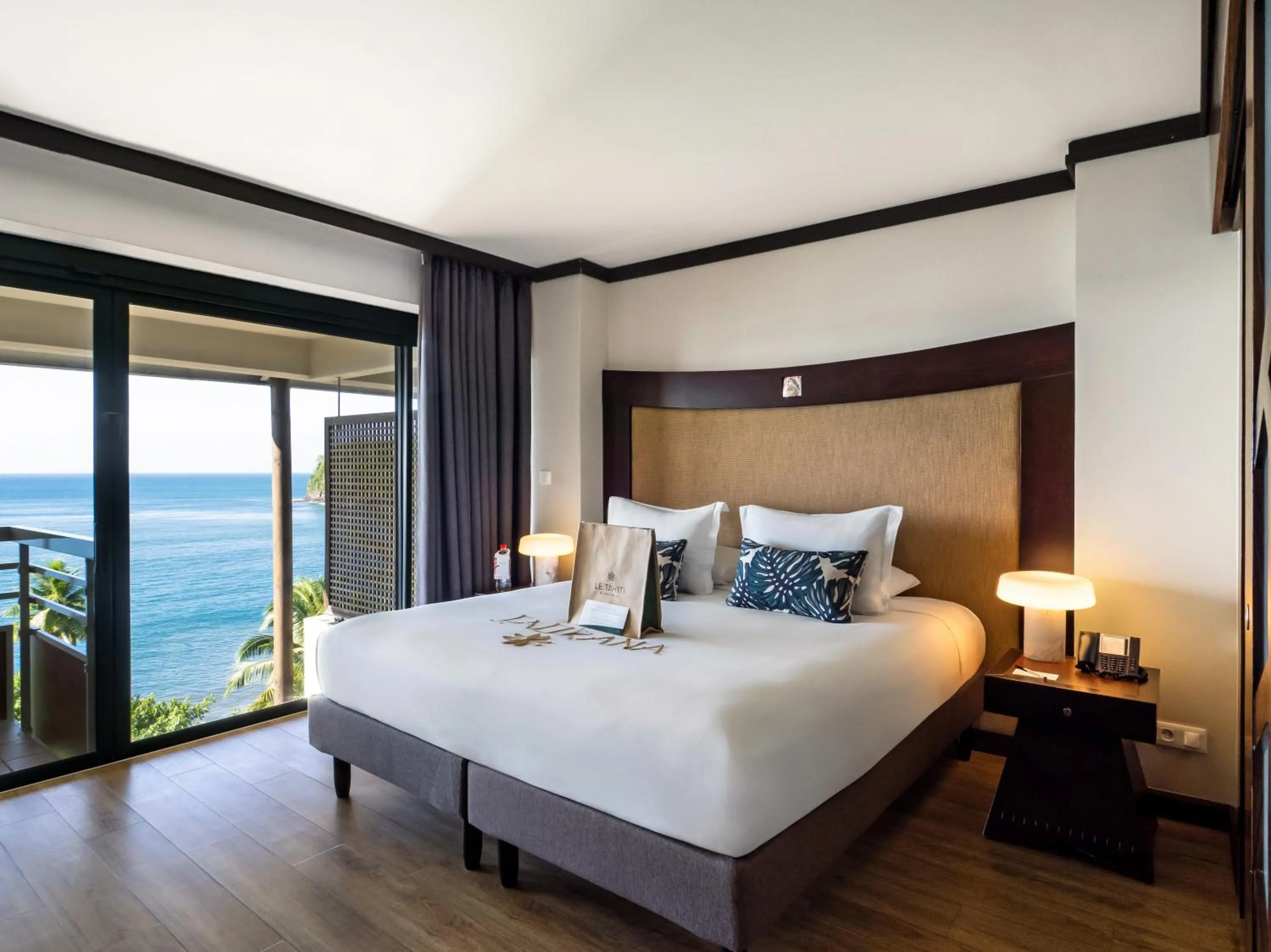 Bedroom, Bed in Le Tahiti by Pearl Resorts