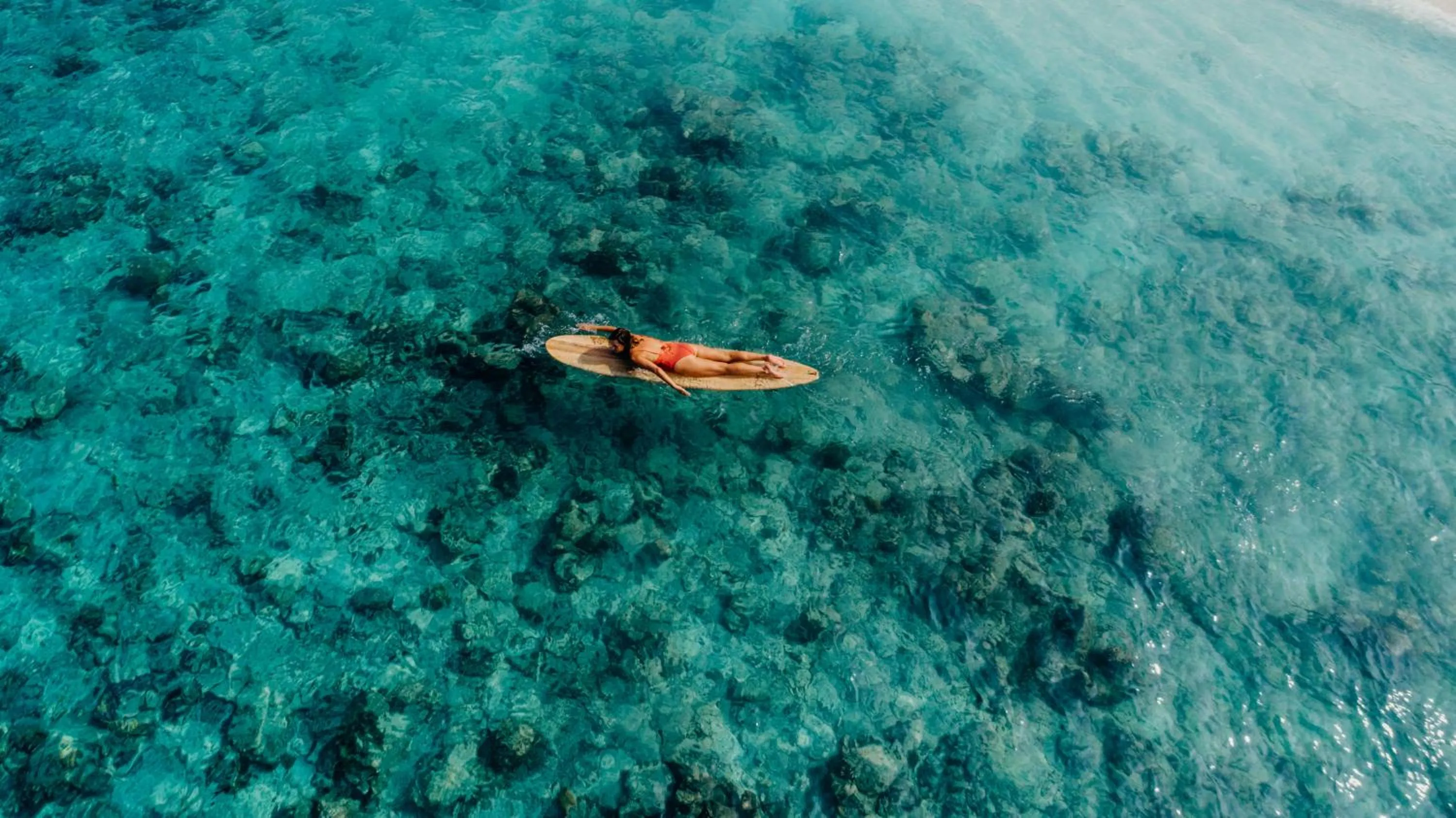 Bird's eye view in Soneva Fushi