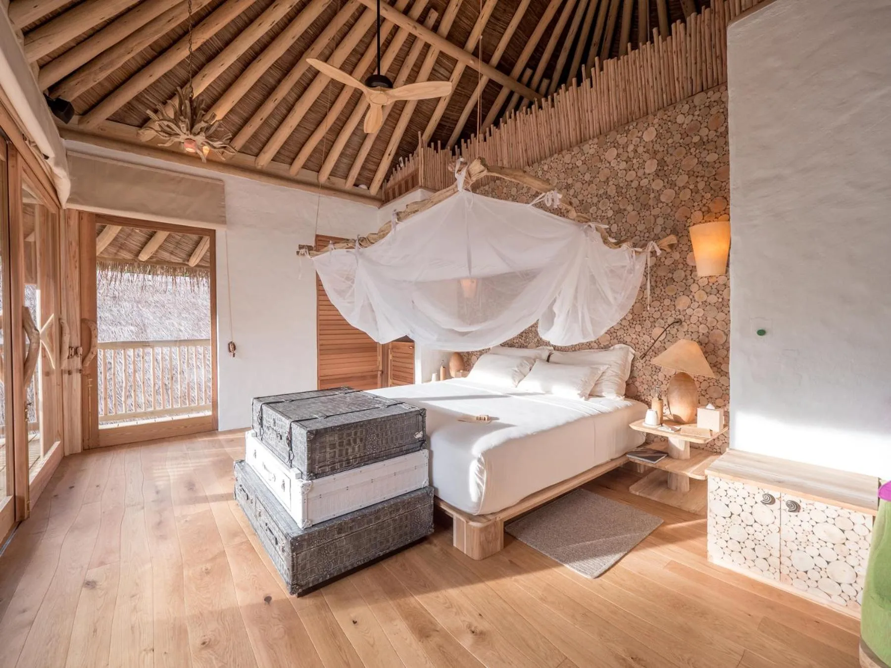 Bedroom, Bed in Soneva Fushi