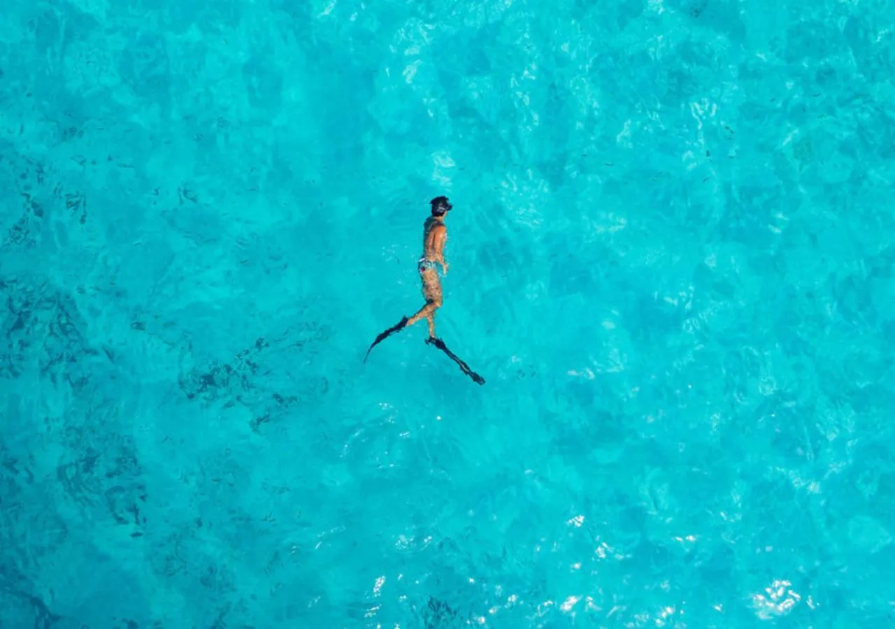 Snorkeling in Soneva Fushi