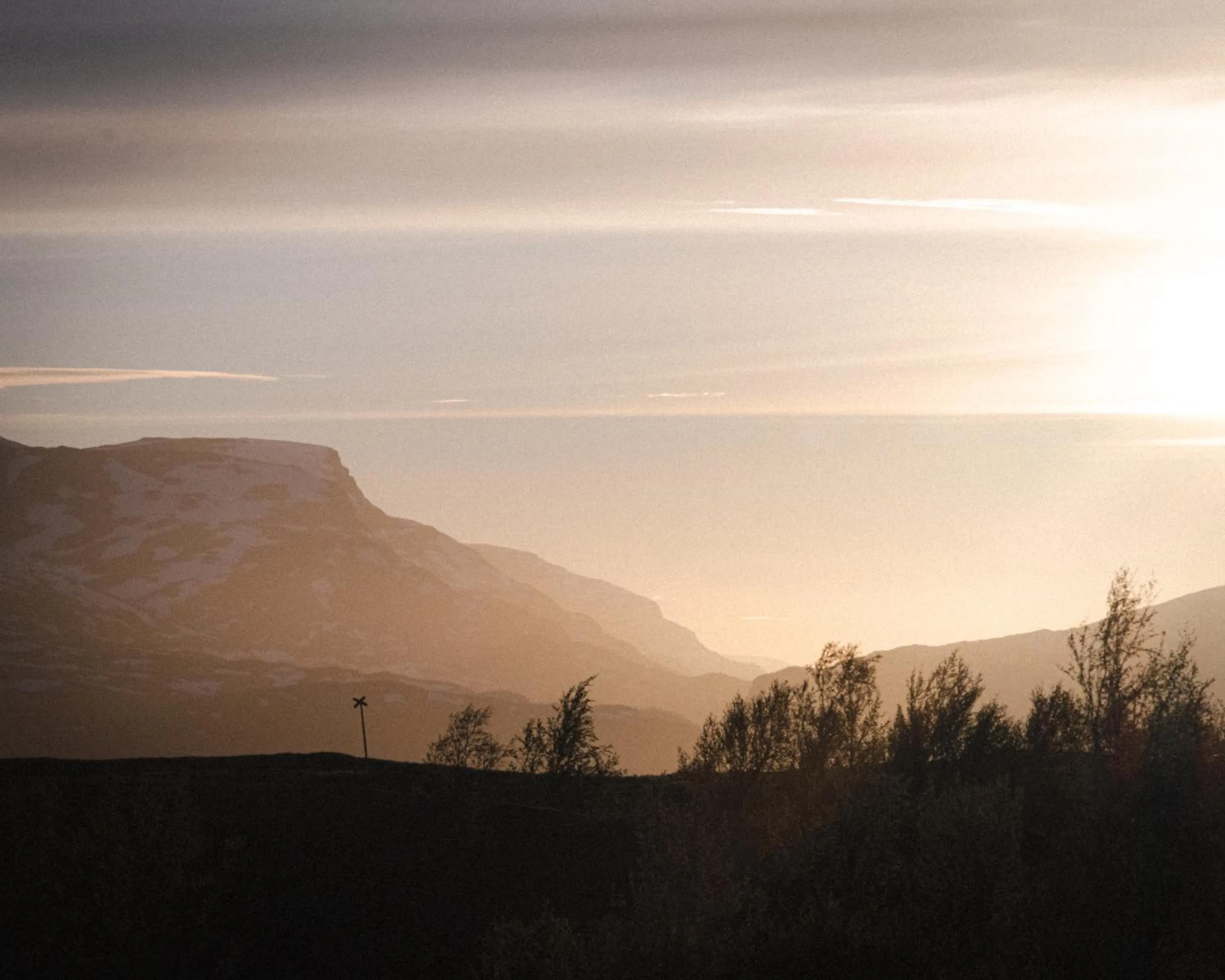 Natural landscape in Abisko Mountain Lodge