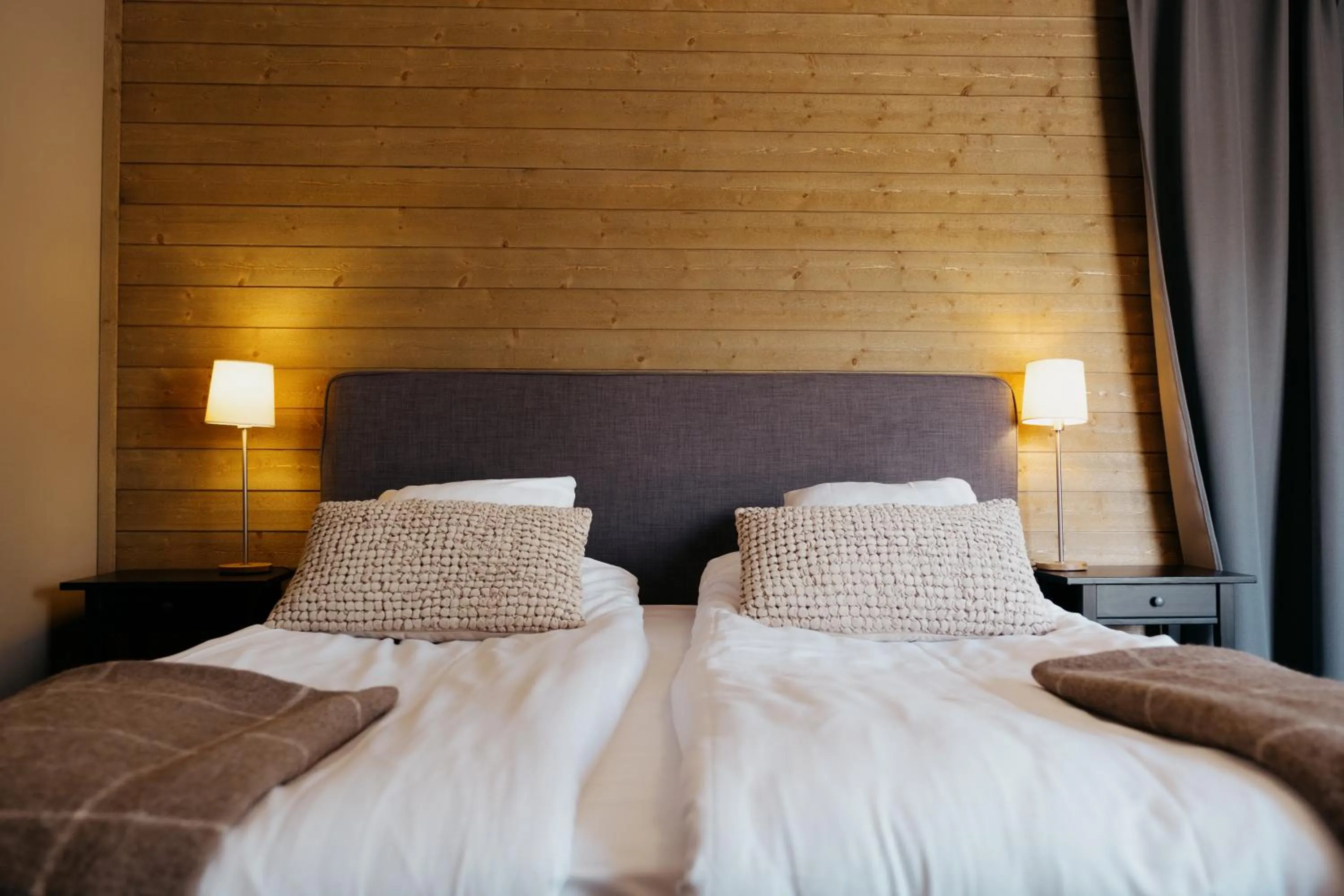 Bed in Abisko Mountain Lodge