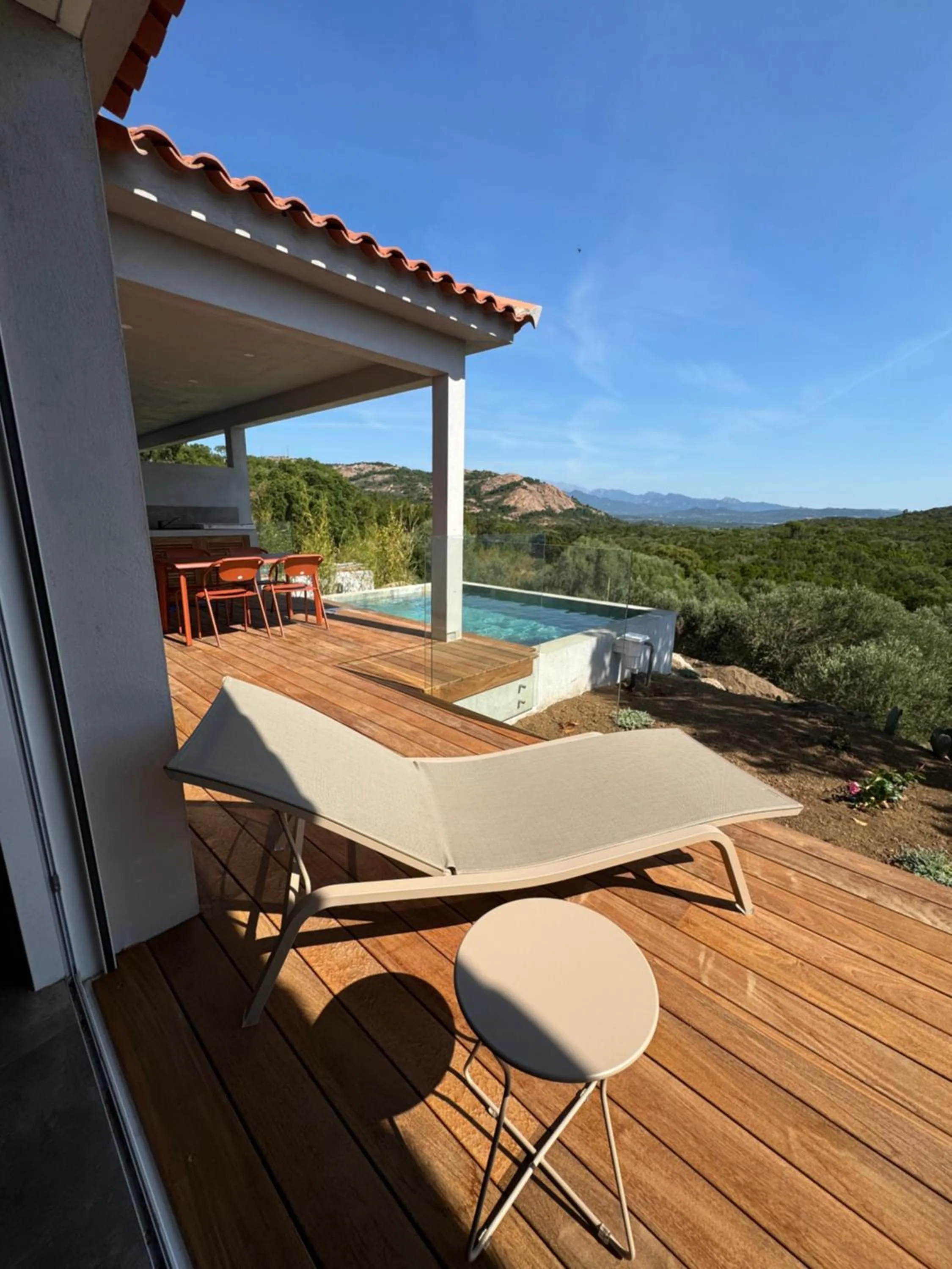 Pool view in Résidence U Pirellu