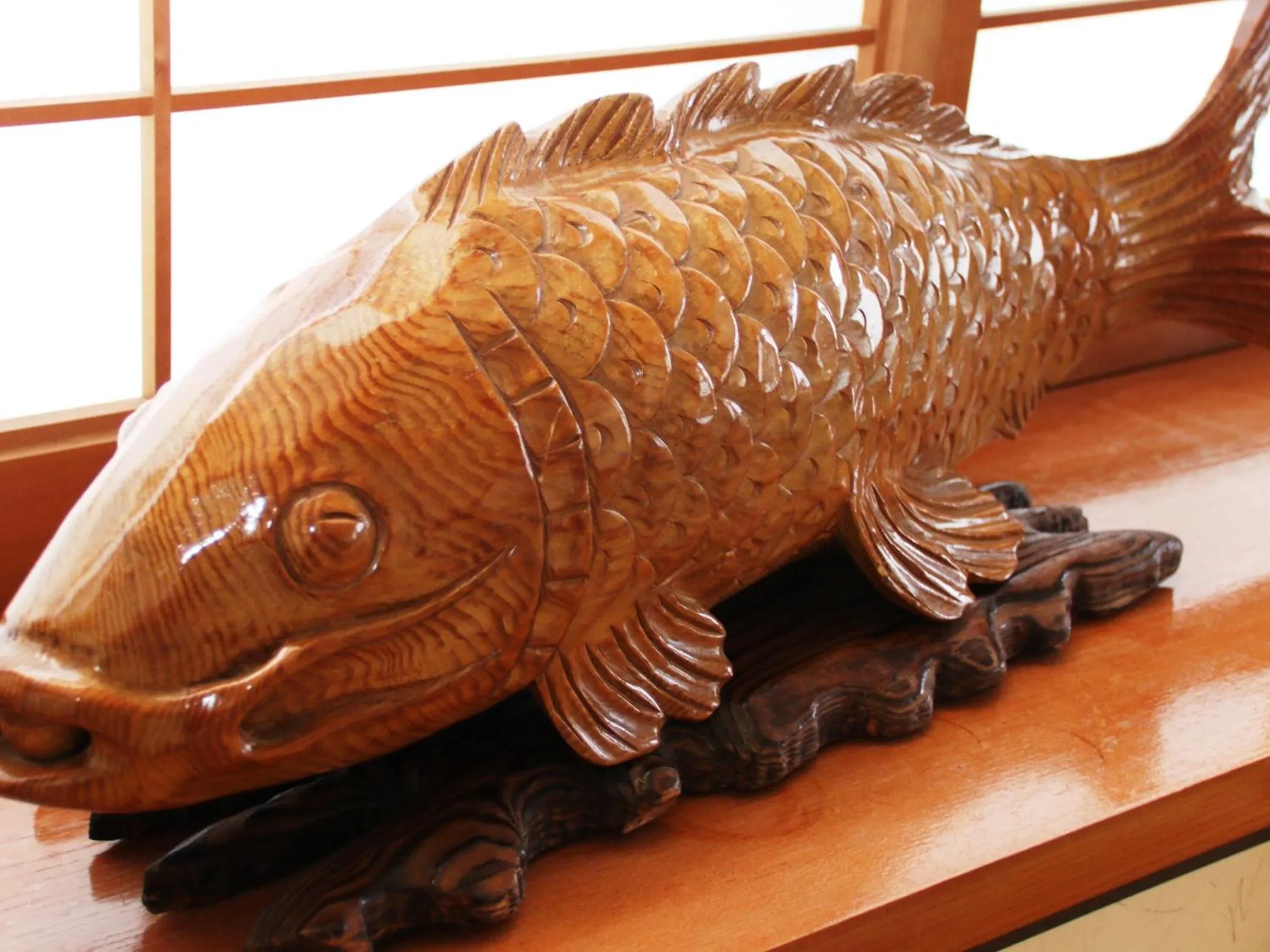 Decorative detail in Marumo Ryokan