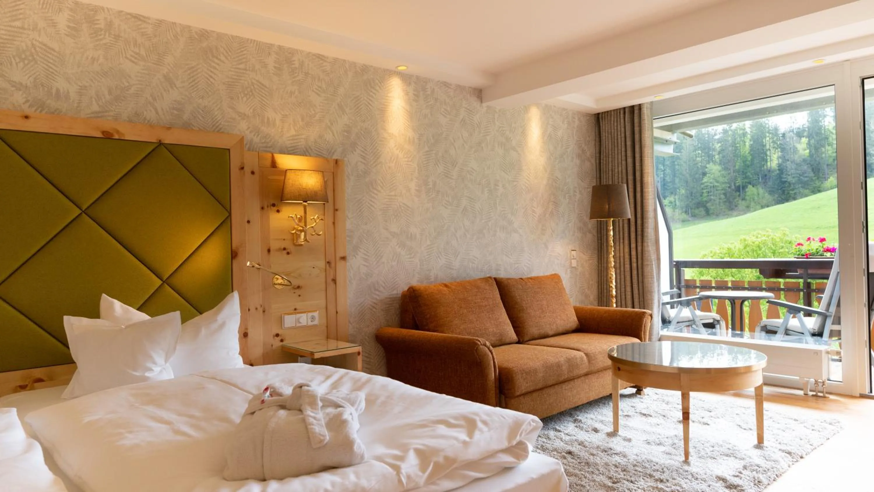 Balcony/Terrace, Bed in Hotel Kesslermühle