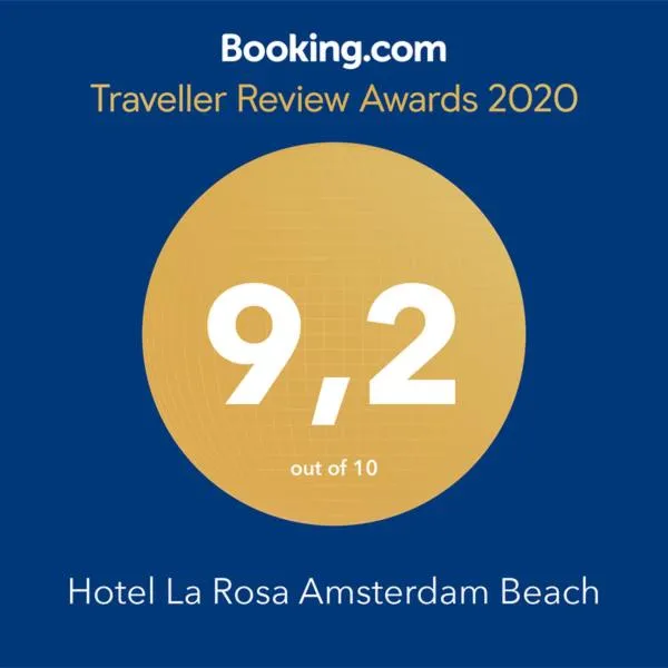 Certificate/Award in Hotel La Rosa Amsterdam Beach