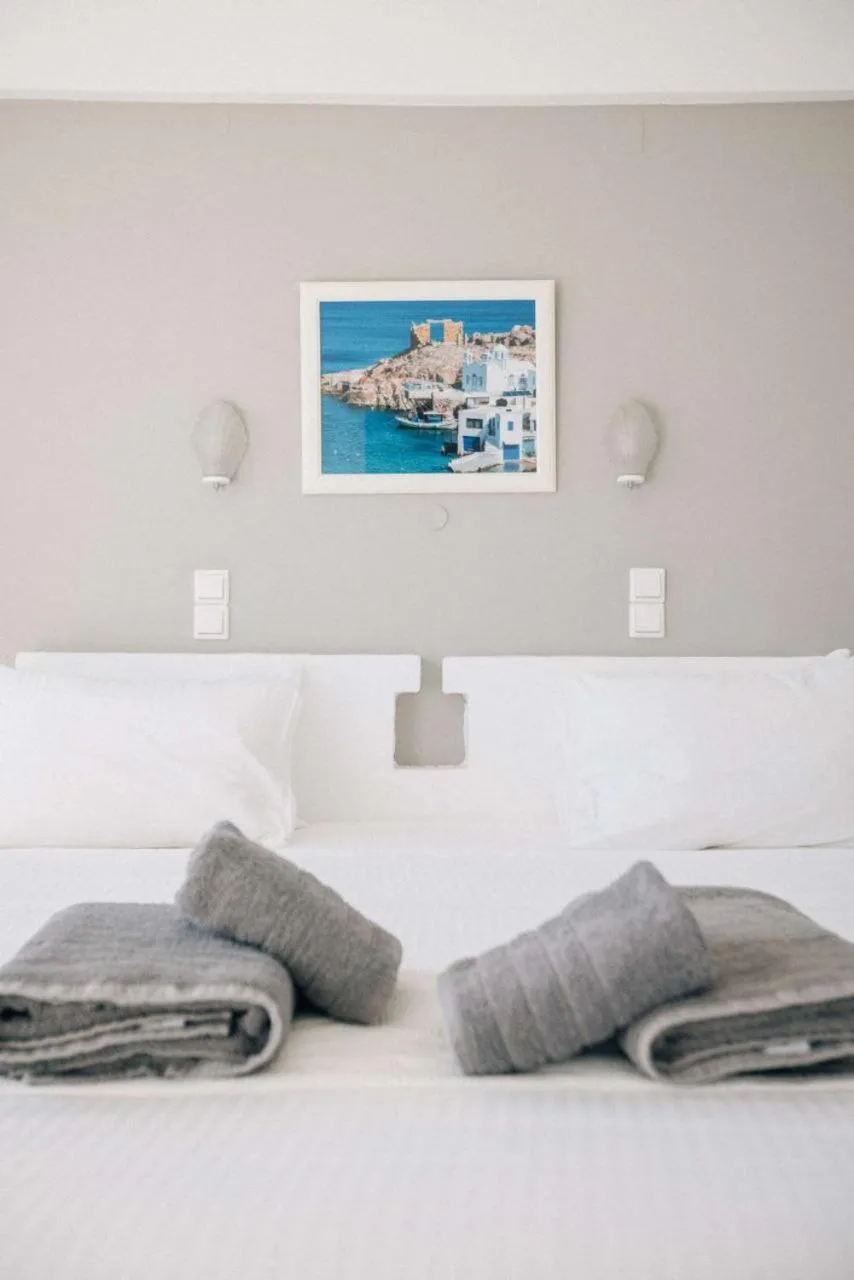 Bed in Lagada Beach Hotel