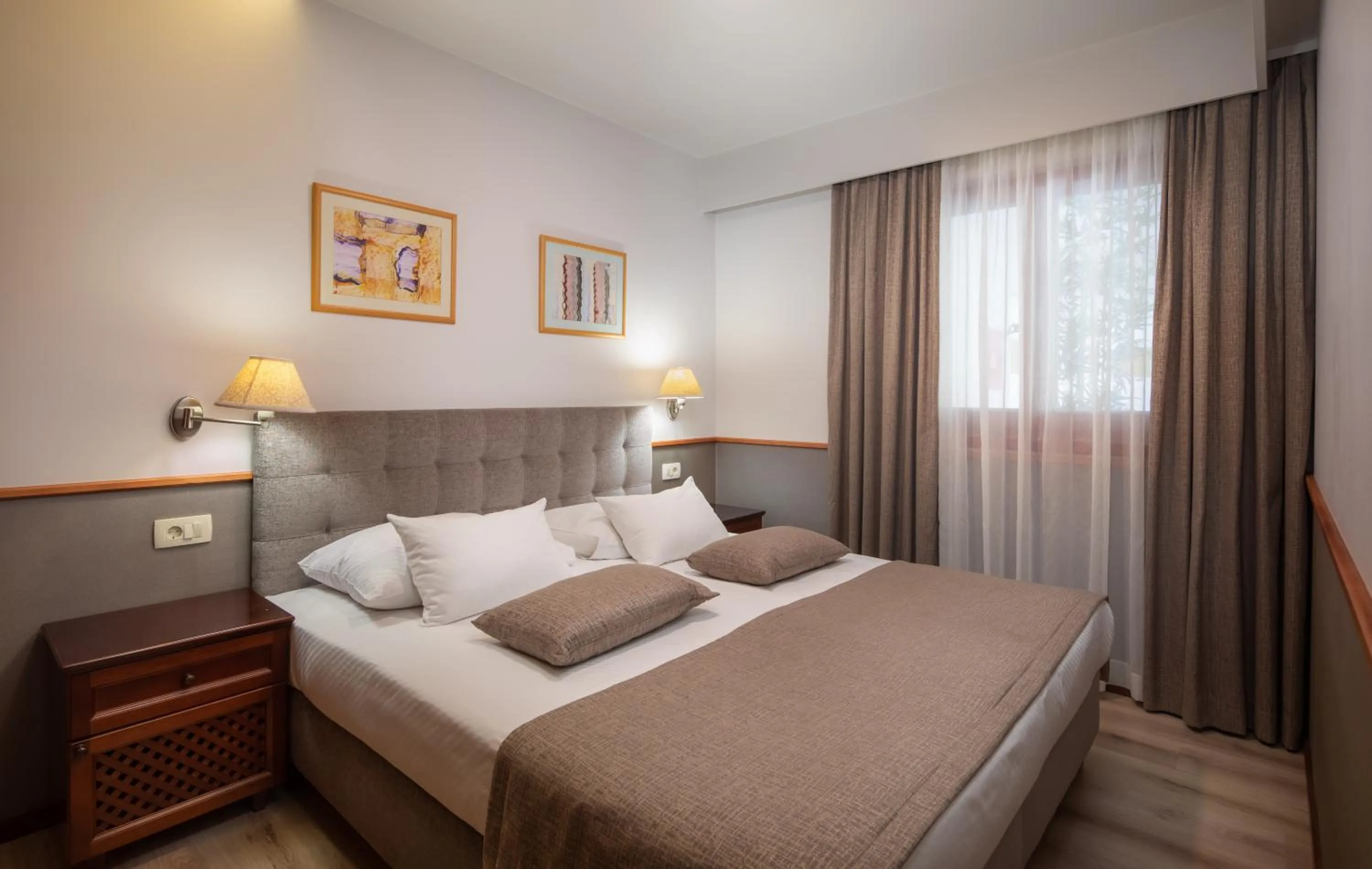 Bed in Hotel Tamaris