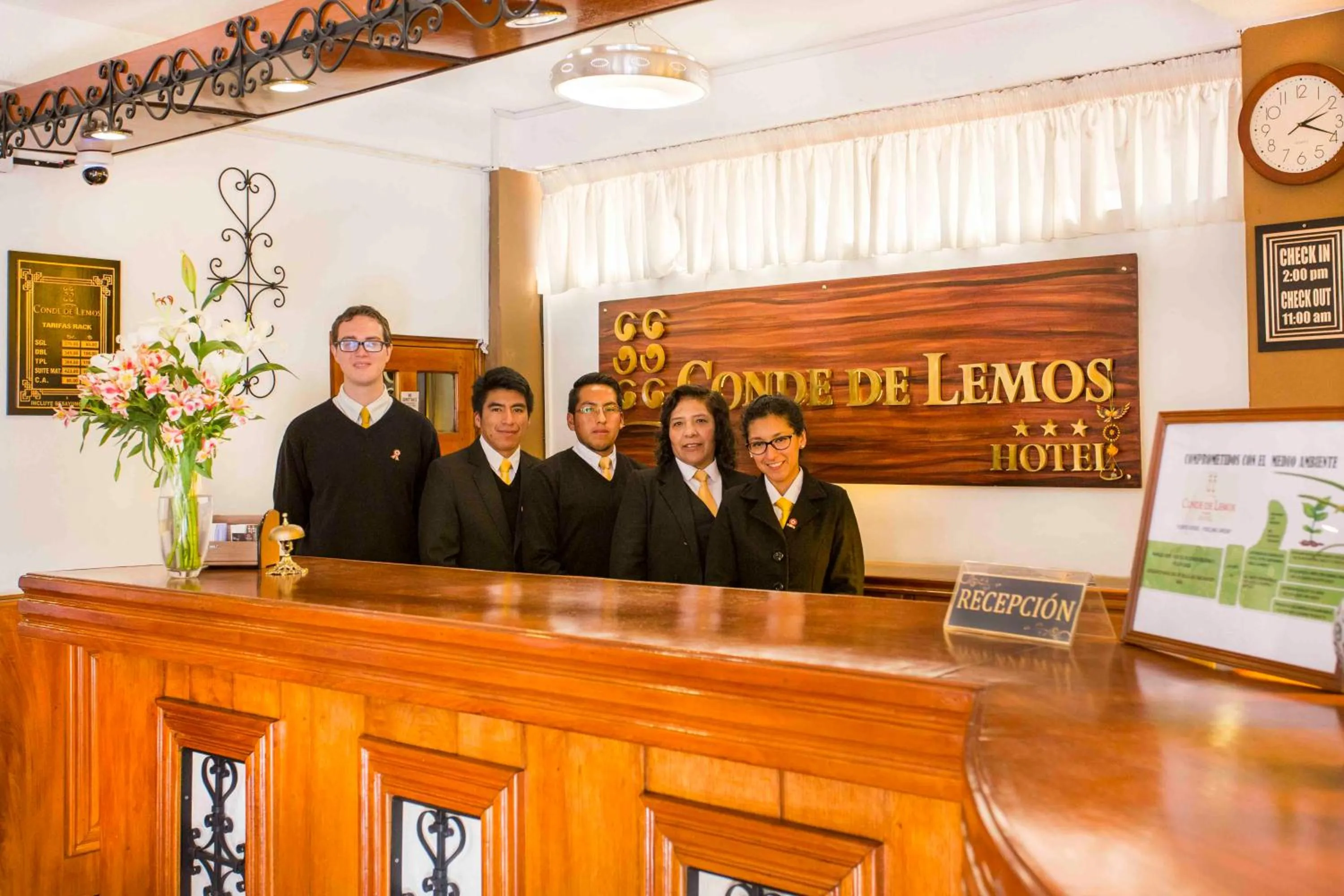 Staff in Conde de Lemos Hotel