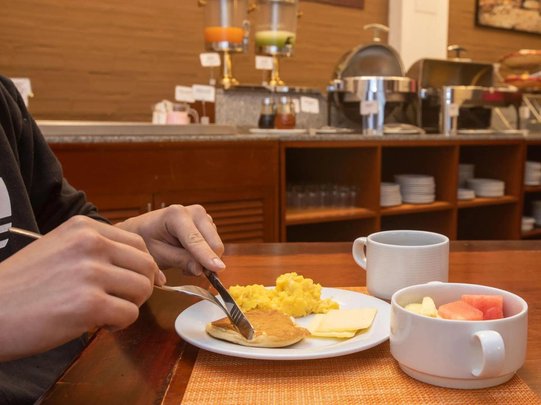 Buffet breakfast in Casa Andina Standard Puno