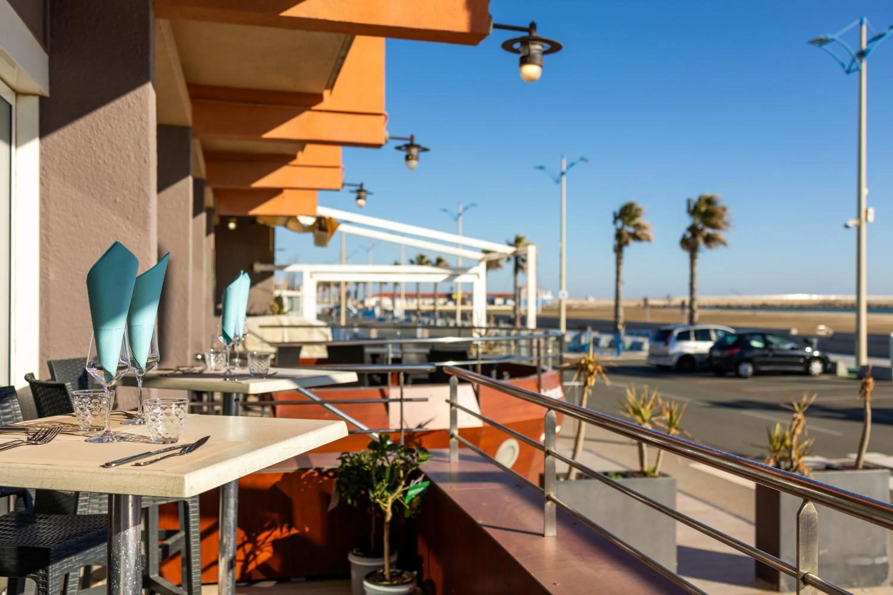 Balcony/Terrace in Logis Hôtel & Restaurant Mediterranee