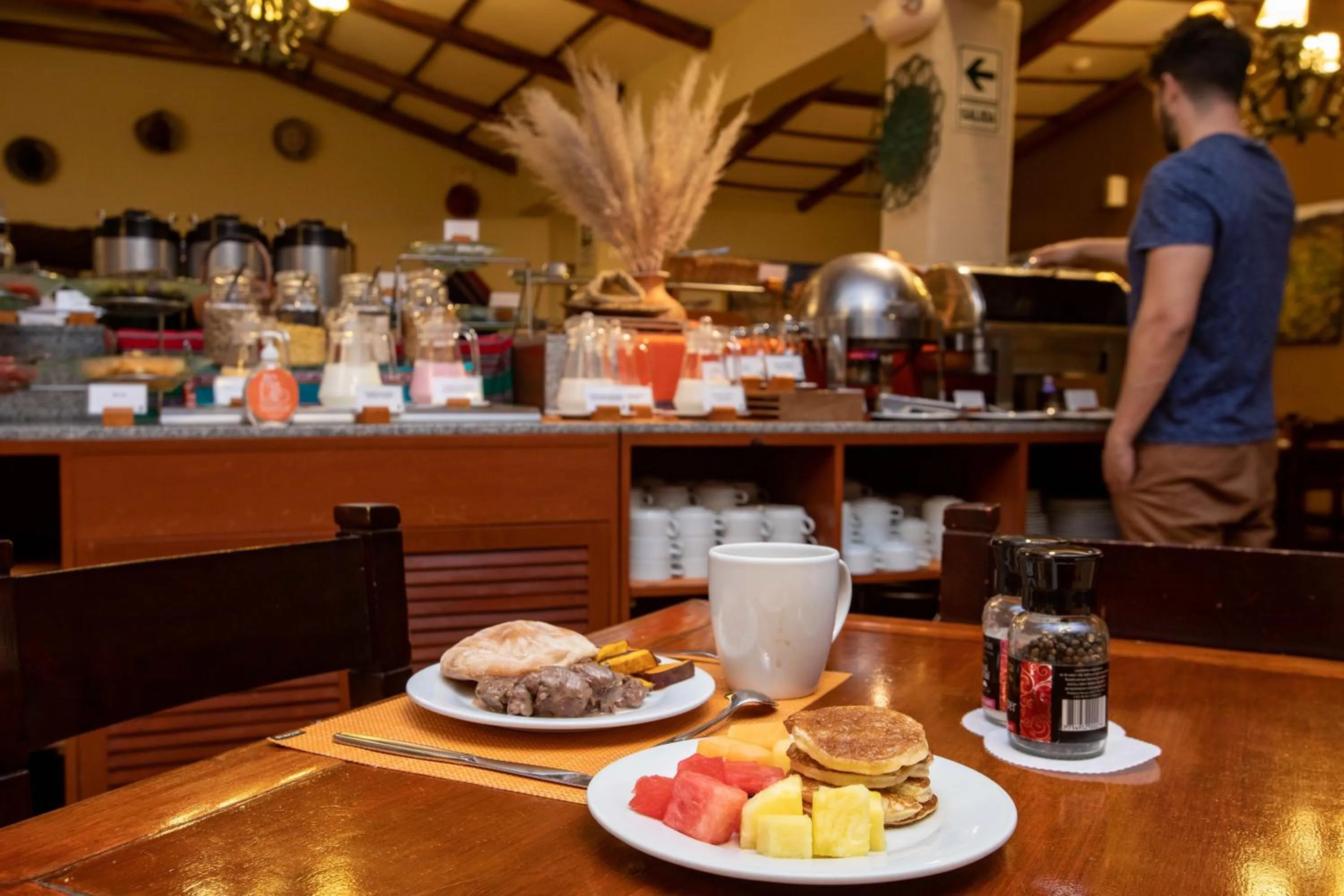Buffet breakfast in Casa Andina Standard Colca