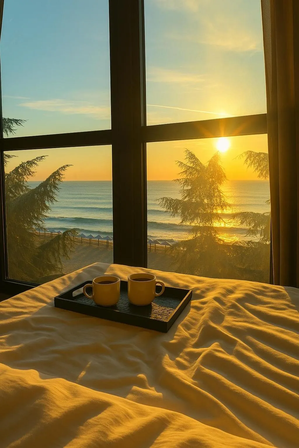 View (from property/room), Bed in Palm Beach Hotel - All Inclusive with Free beach package & Private Beach