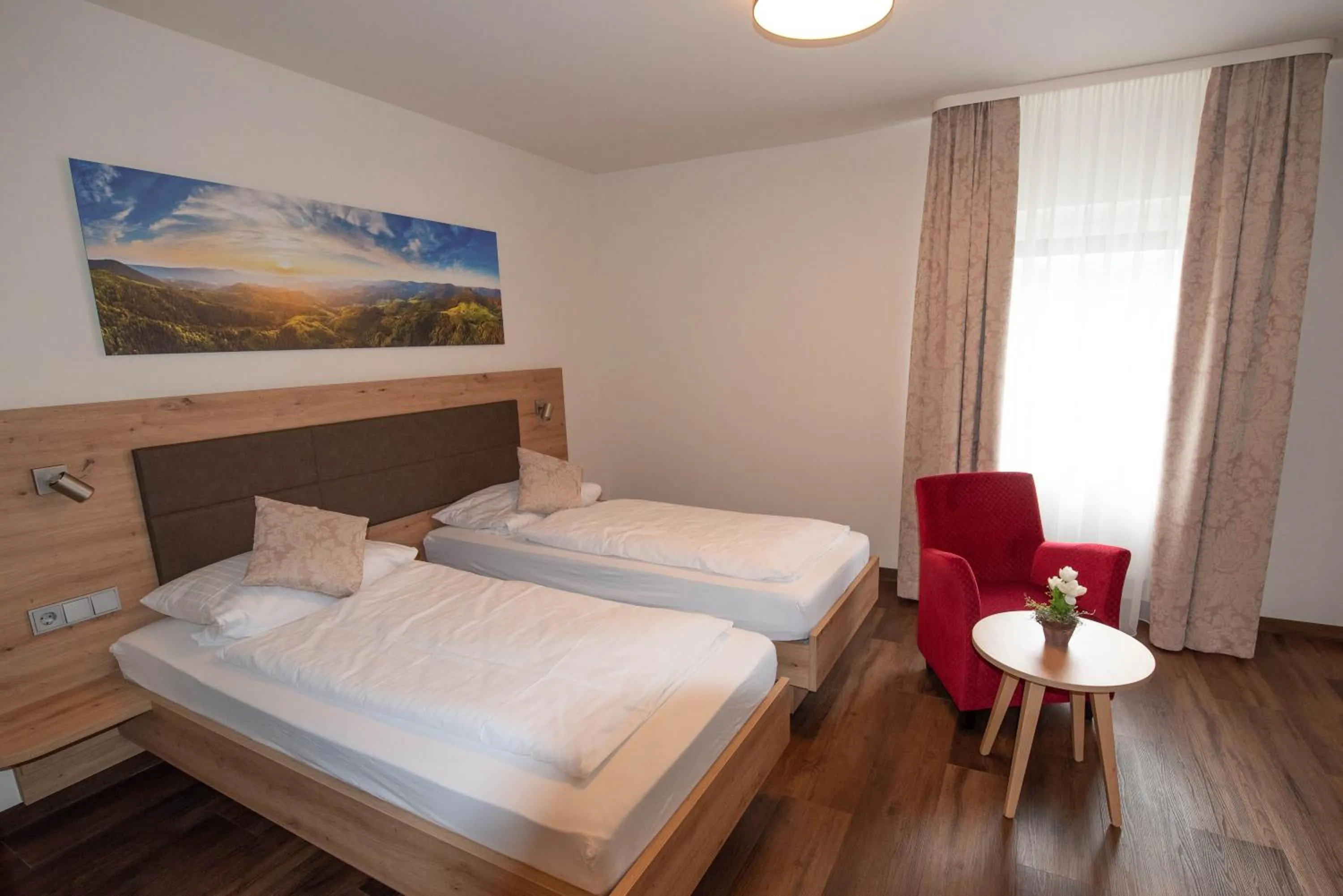 Bed in Gasthof Pfauen