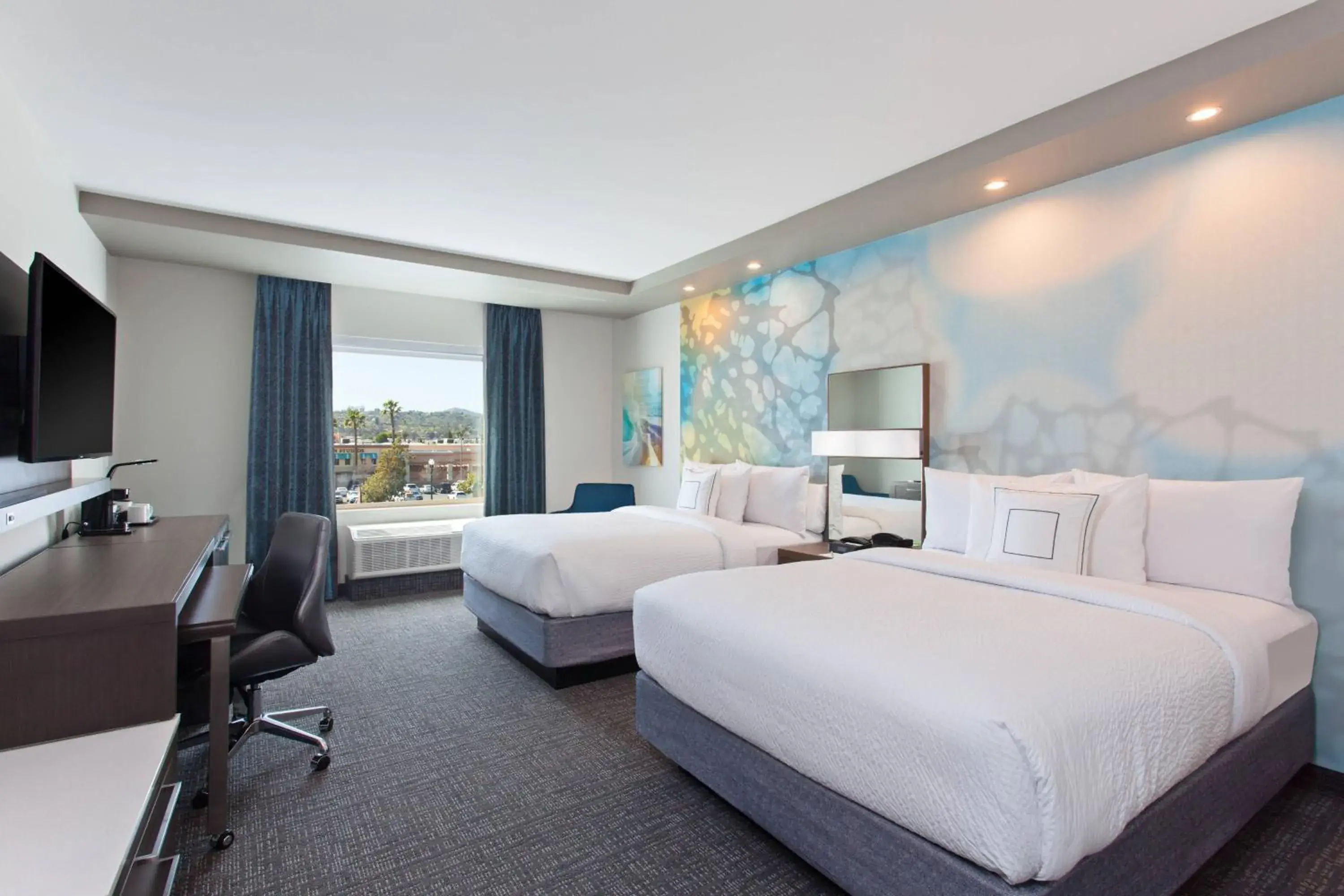 Queen Room with Two Queen Beds - Hearing Accessible in Courtyard by Marriott San Diego El Cajon Queen Room with Two Queen Beds - Hearing Accessible in Courtyard by Marriott San Diego El Cajon