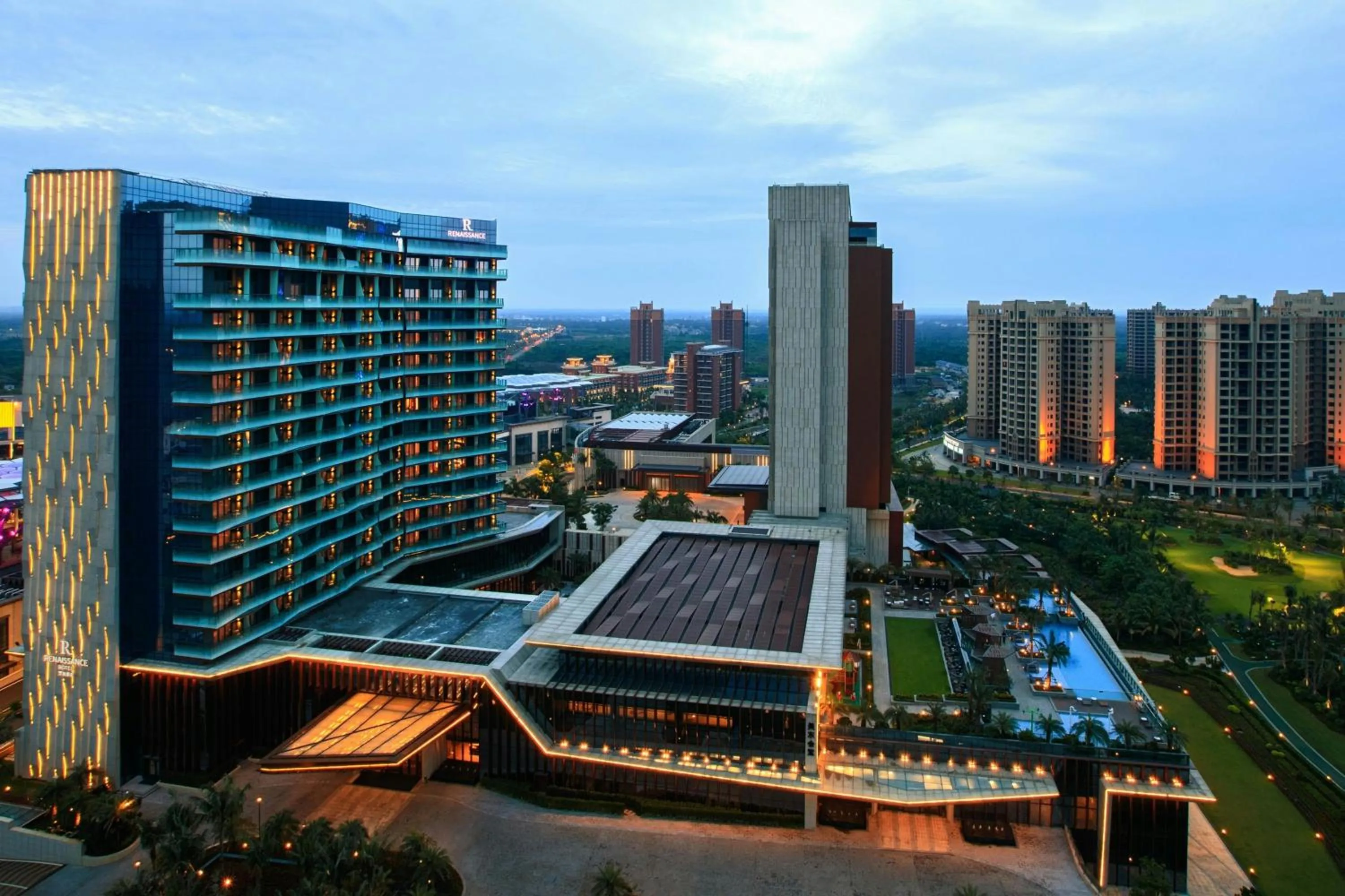 Property building in Renaissance Haikou Hotel