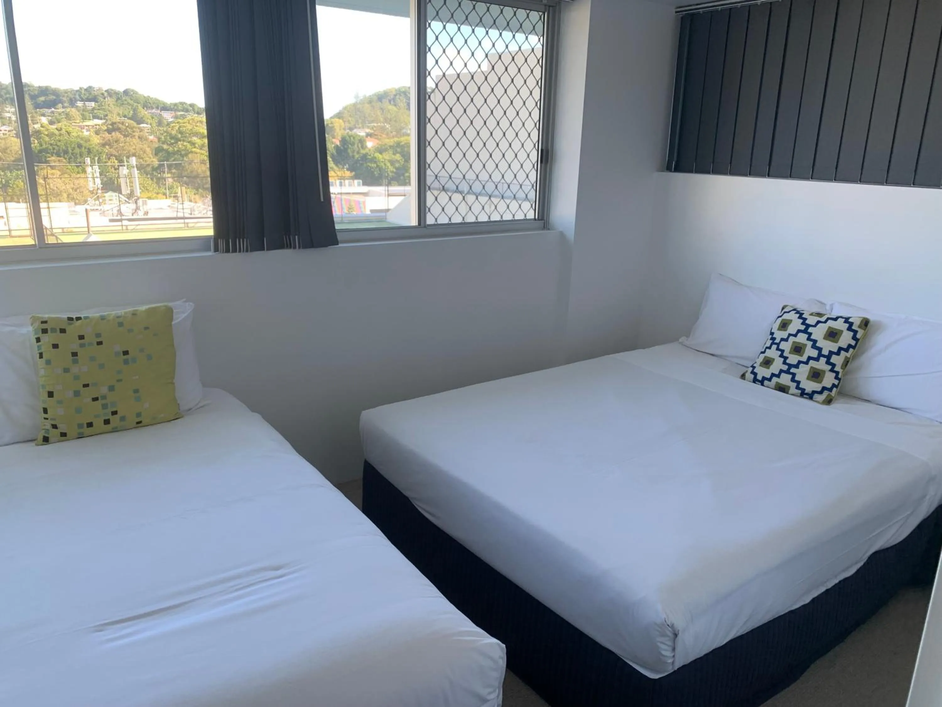 Bed in Ocean Plaza Resort