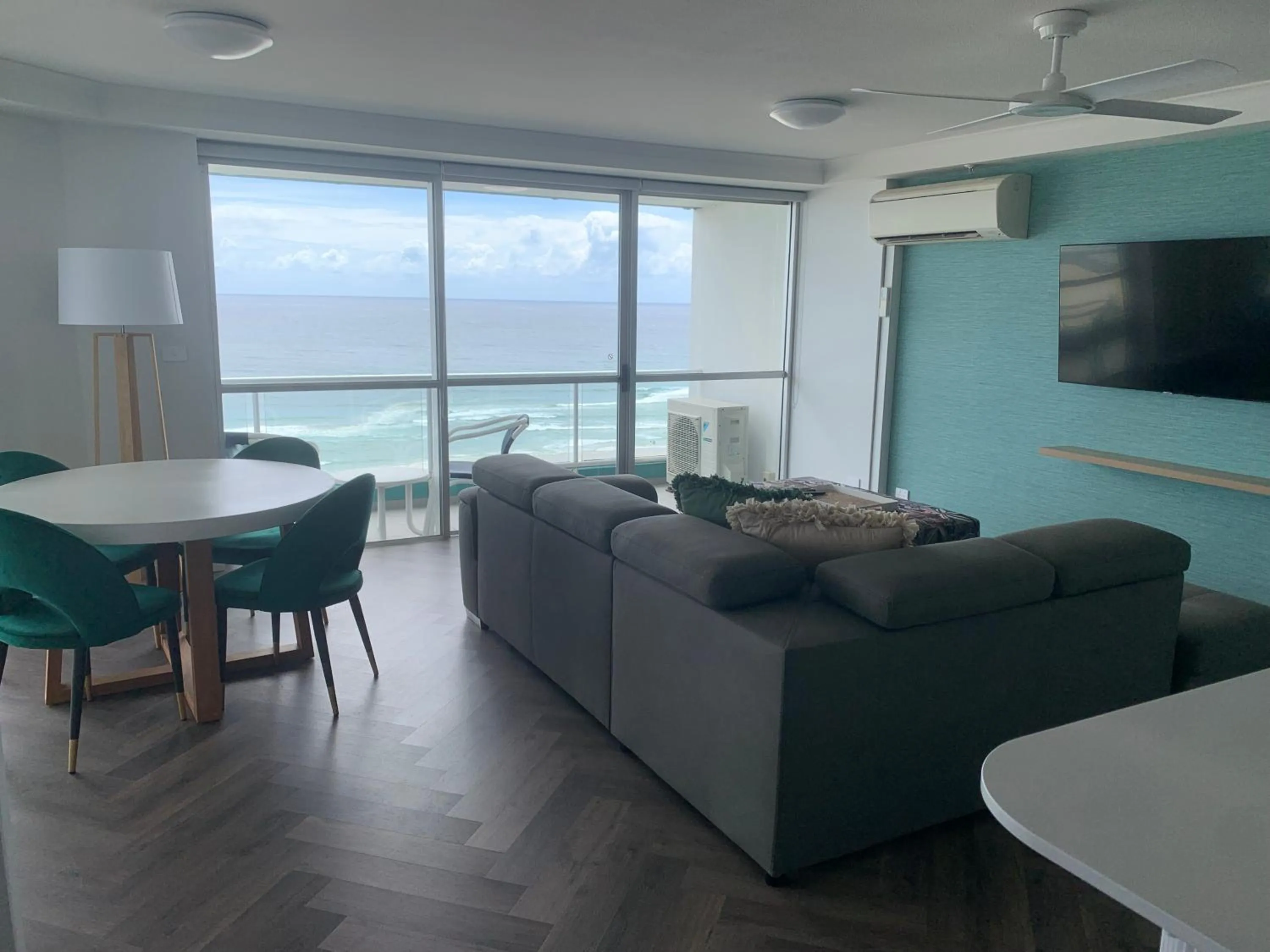 Living room in Ocean Plaza Resort