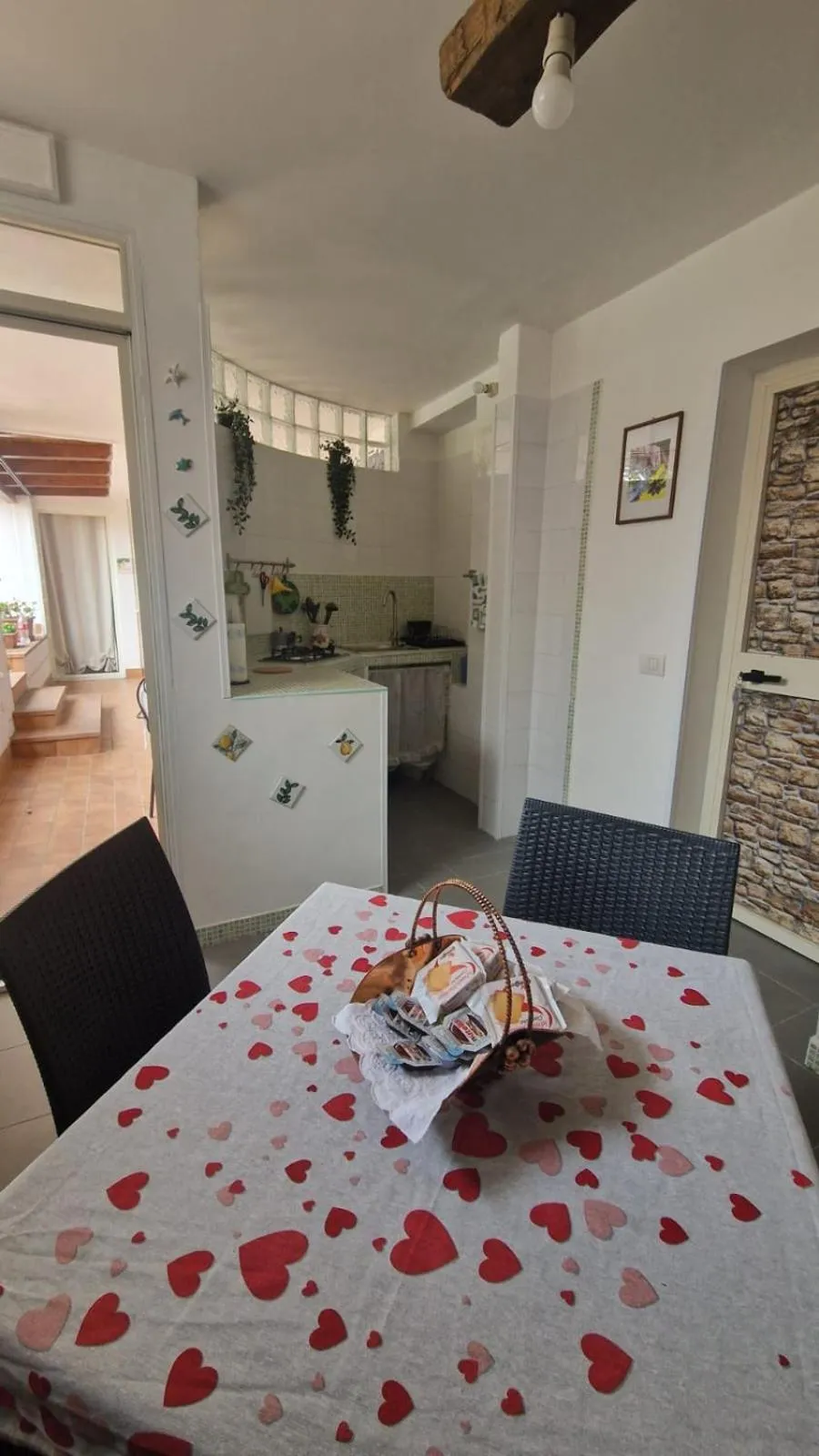 Kitchen or kitchenette in Al Geranio B&B