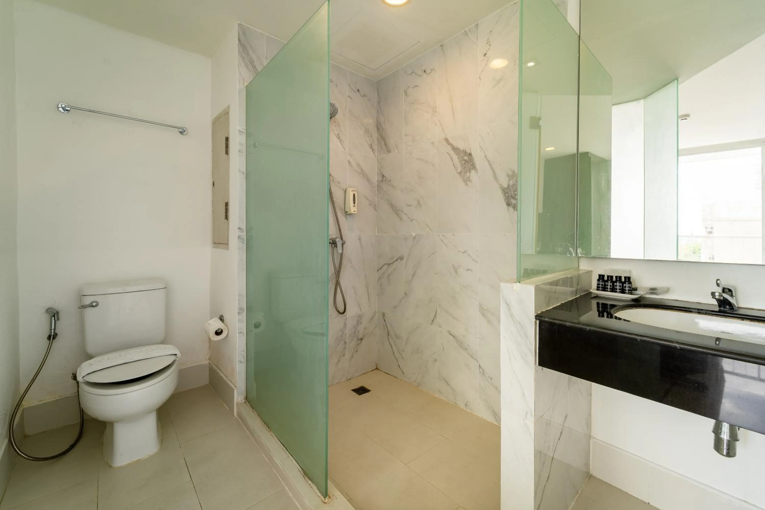 Shower in Rodina Beach Hotel