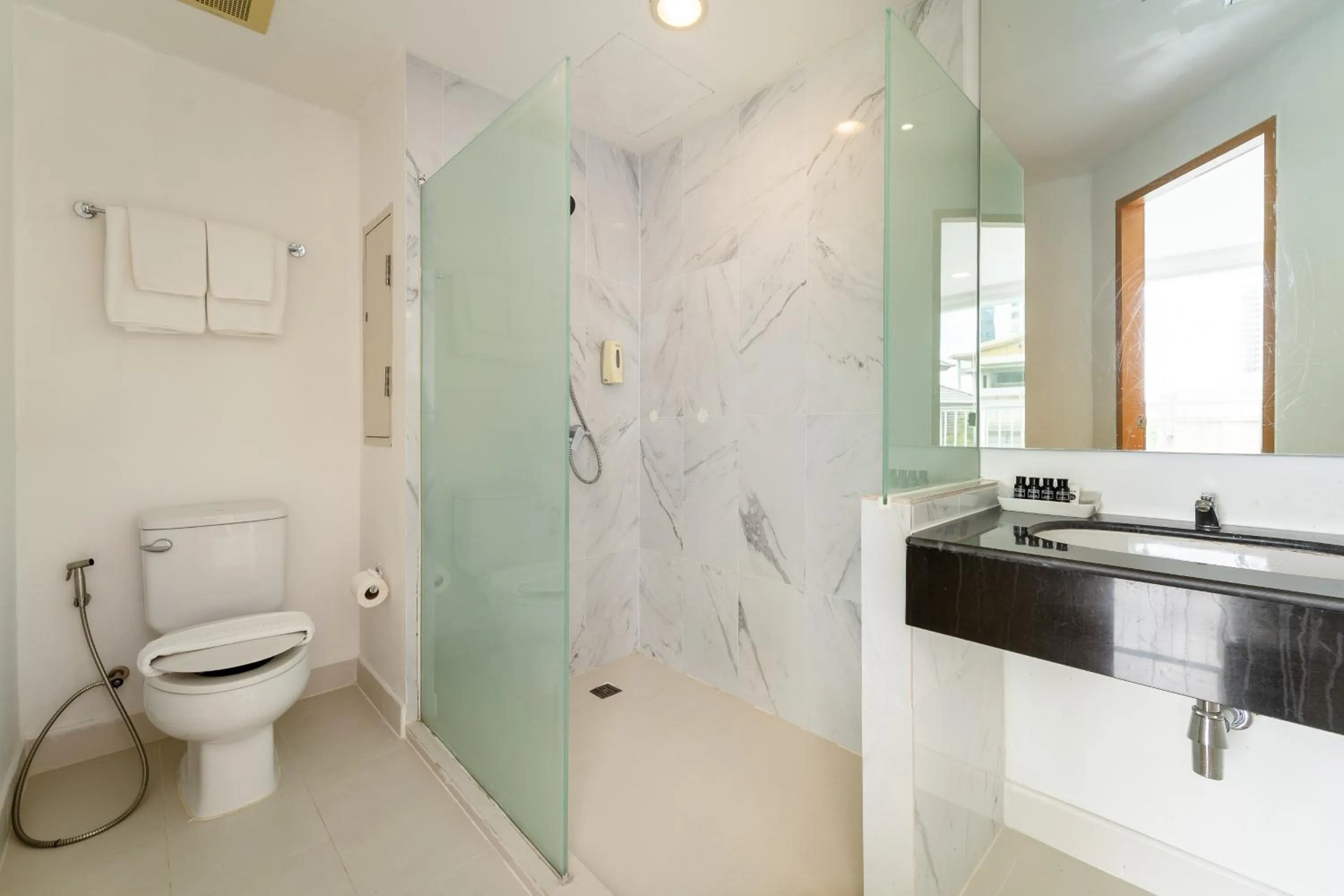 Shower in Rodina Beach Hotel