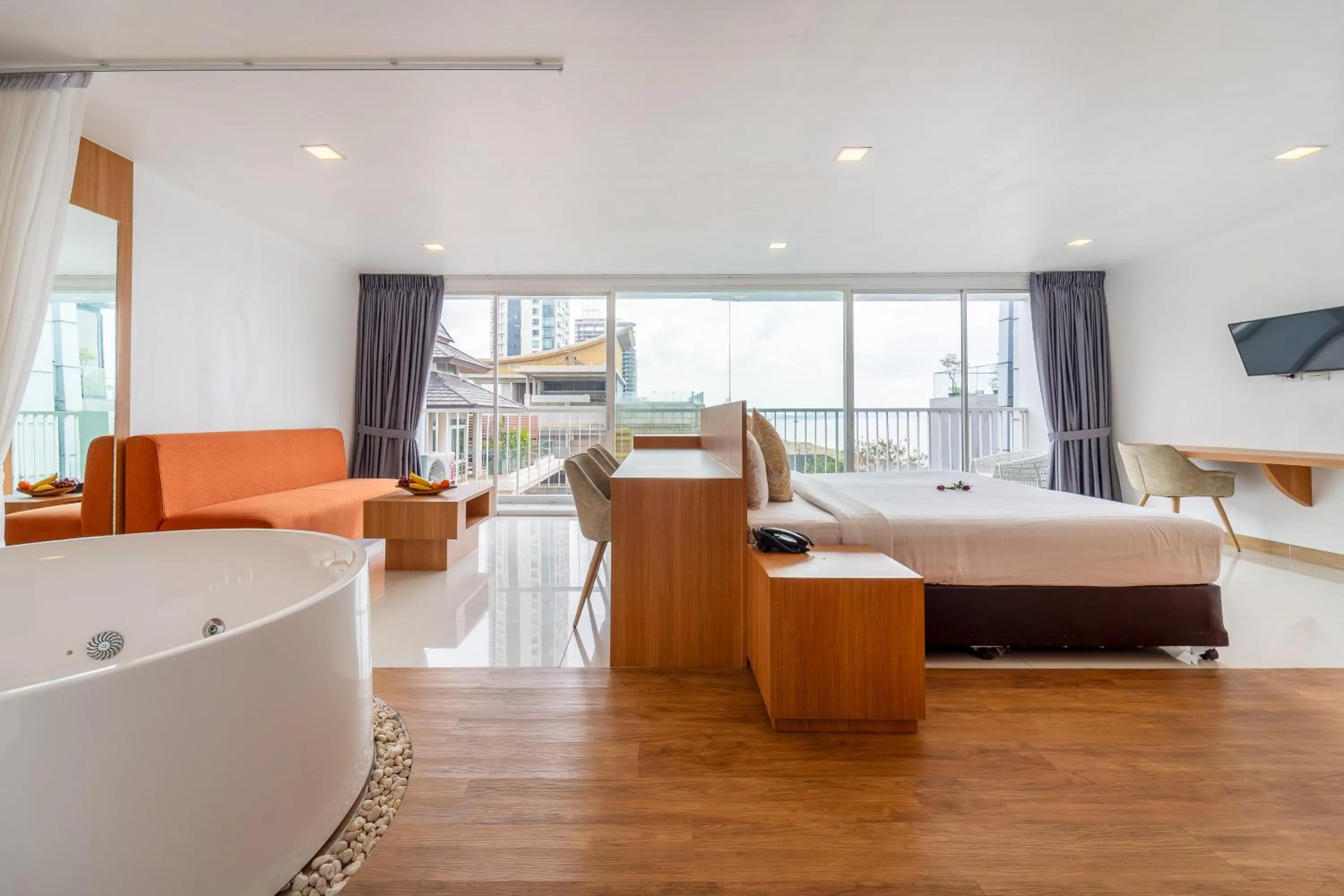 Photo of the whole room, Bed in Rodina Beach Hotel