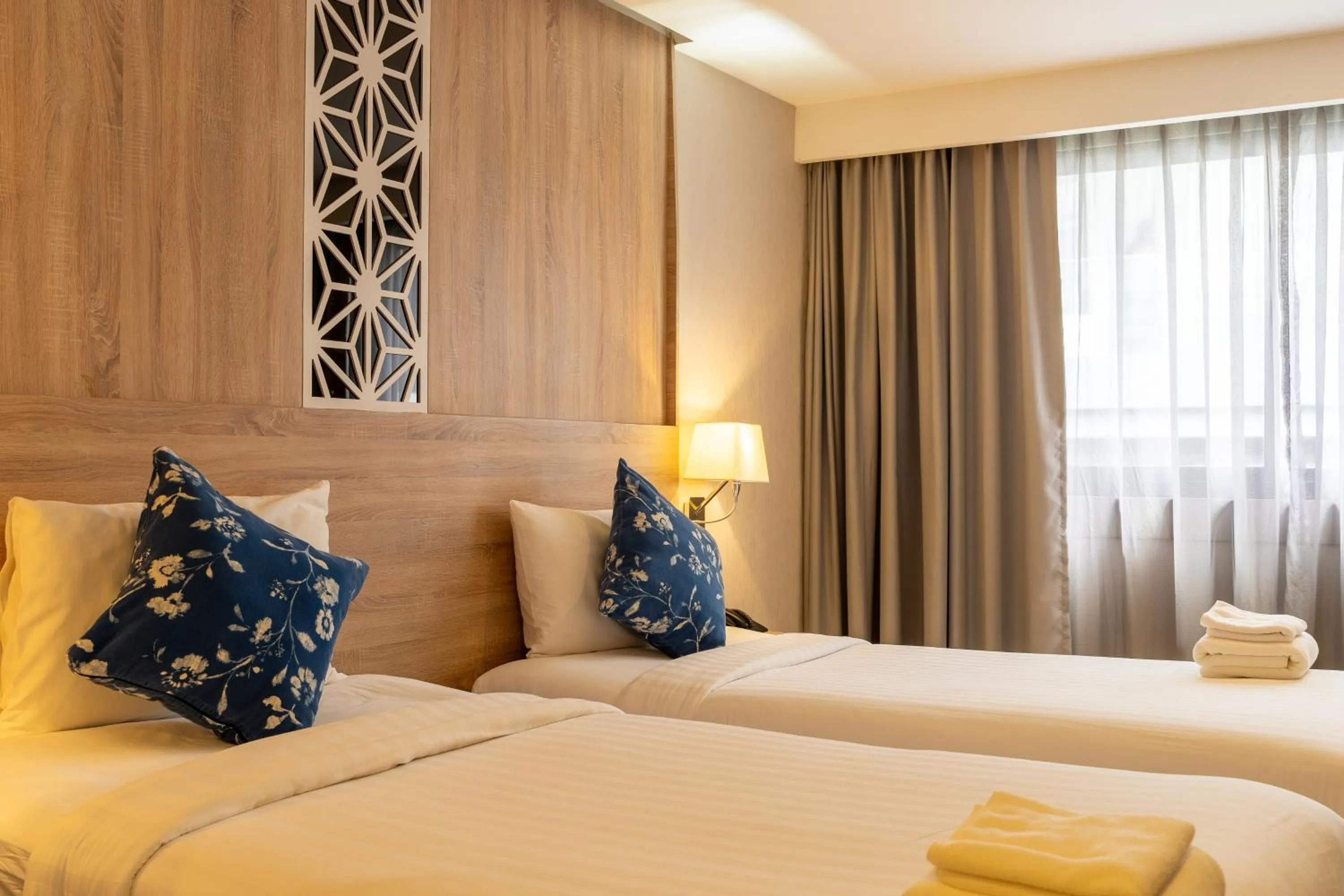 Bed in Rodina Beach Hotel