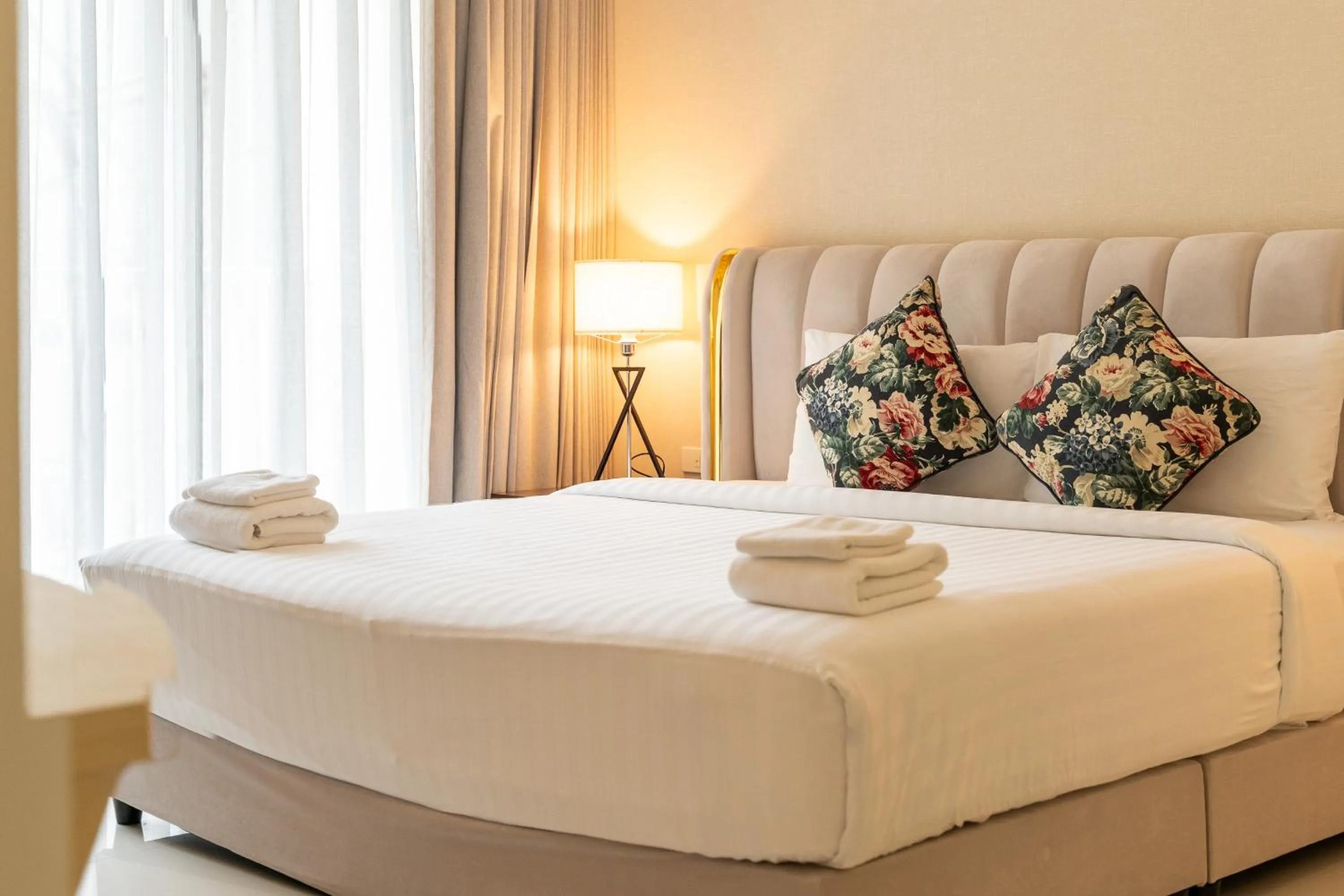 Bed in Rodina Beach Hotel