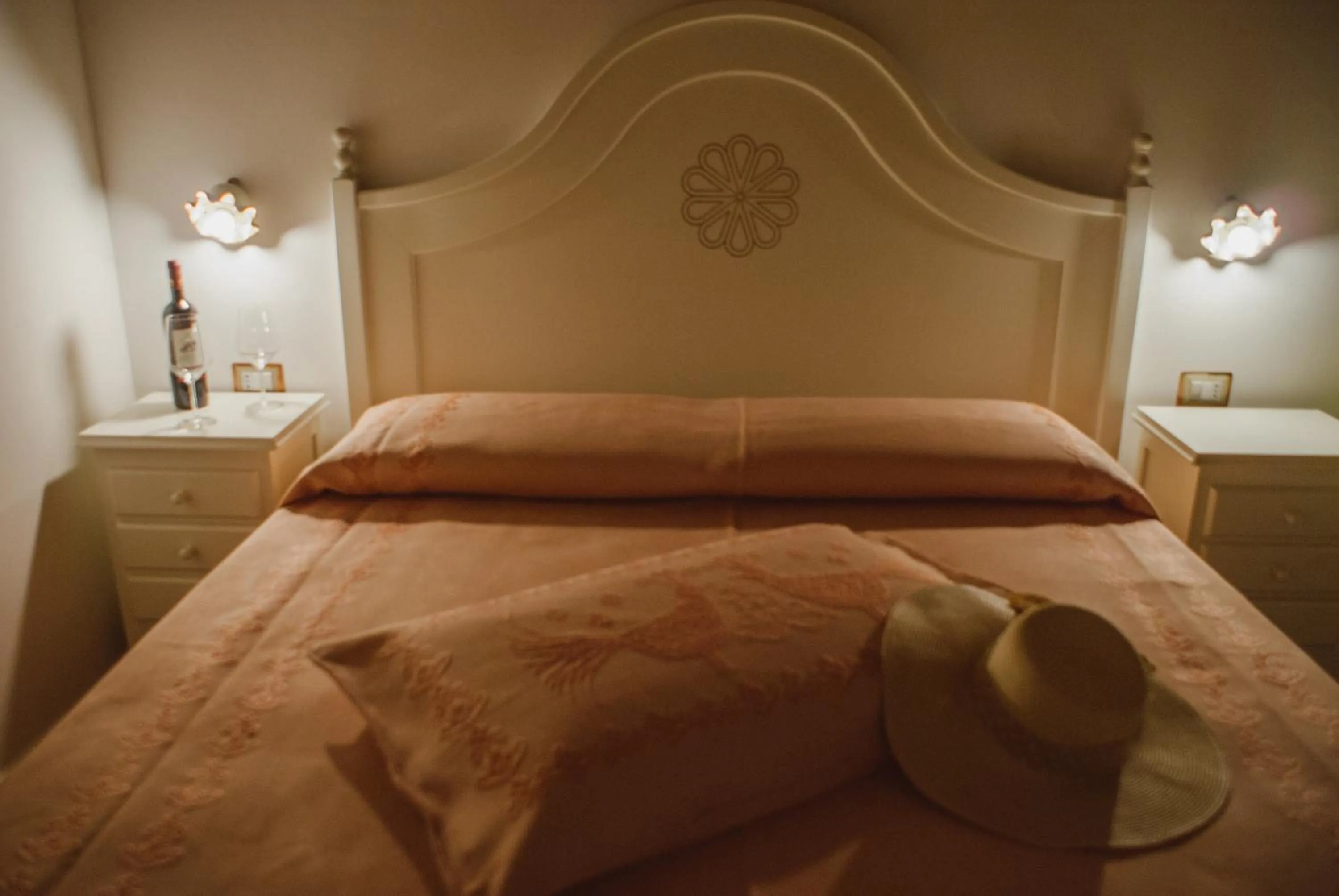 Decorative detail, Bed in Hotel Barbagia