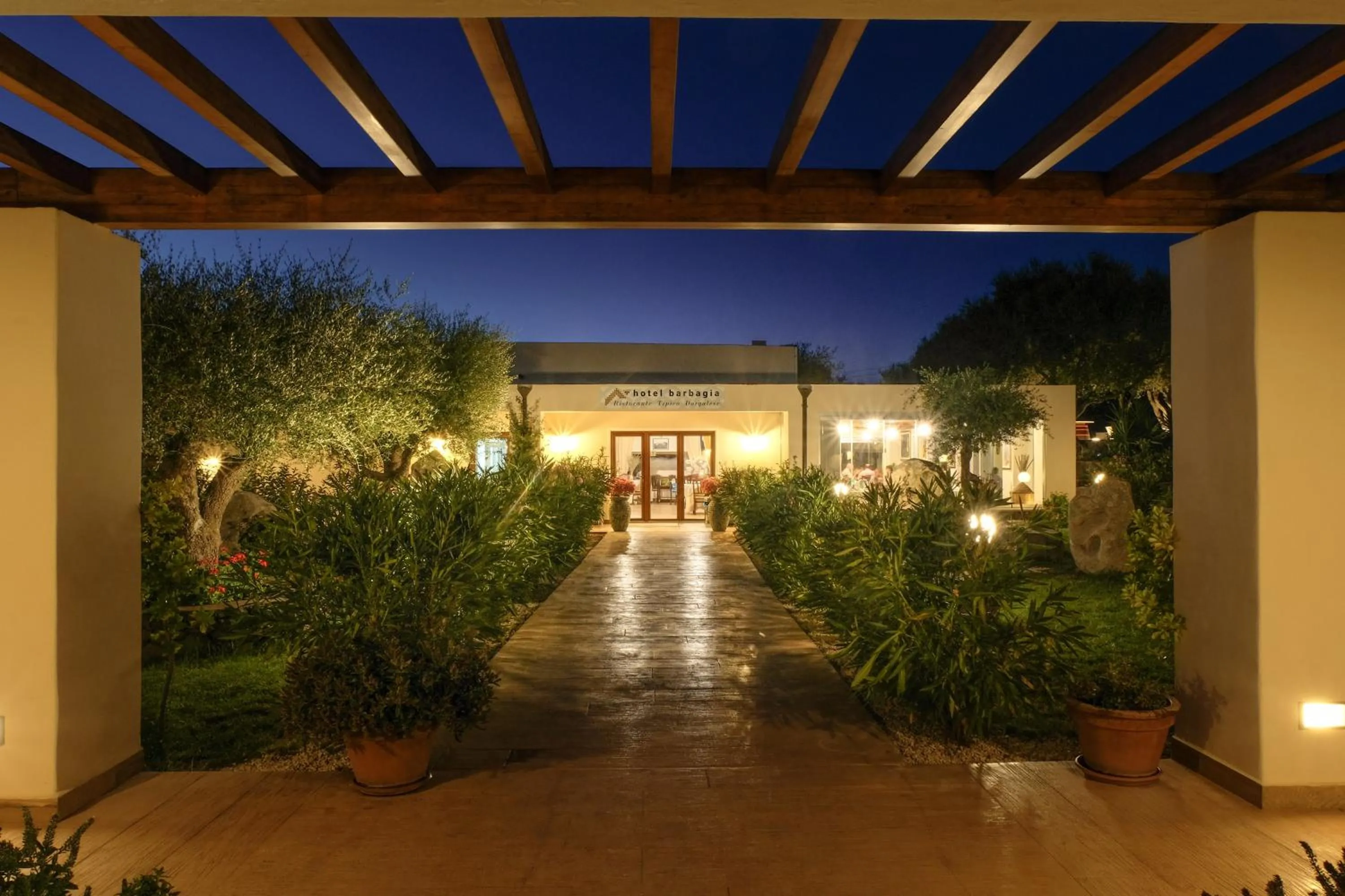 Patio in Hotel Barbagia