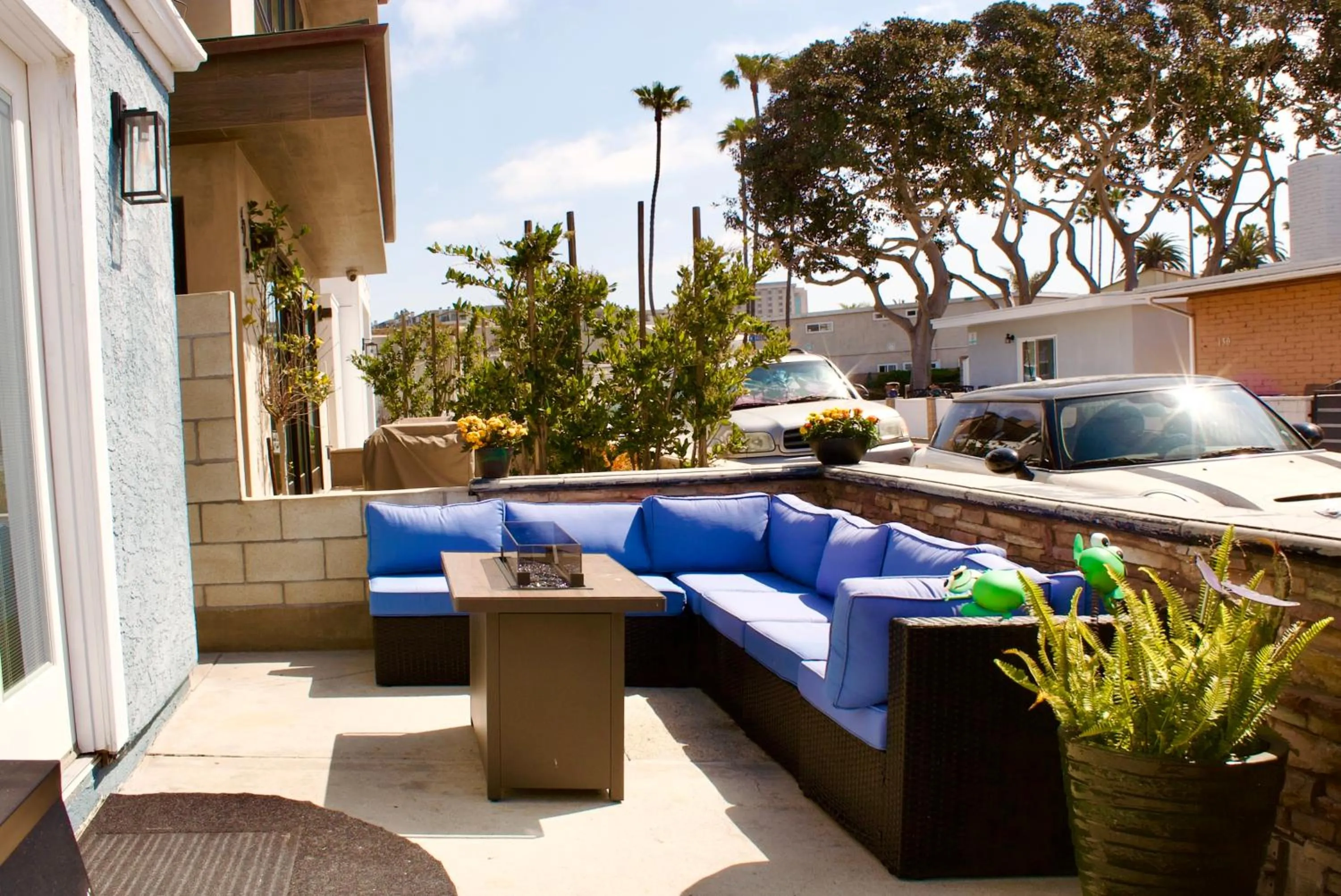 Patio in Sweet Beach Duplex