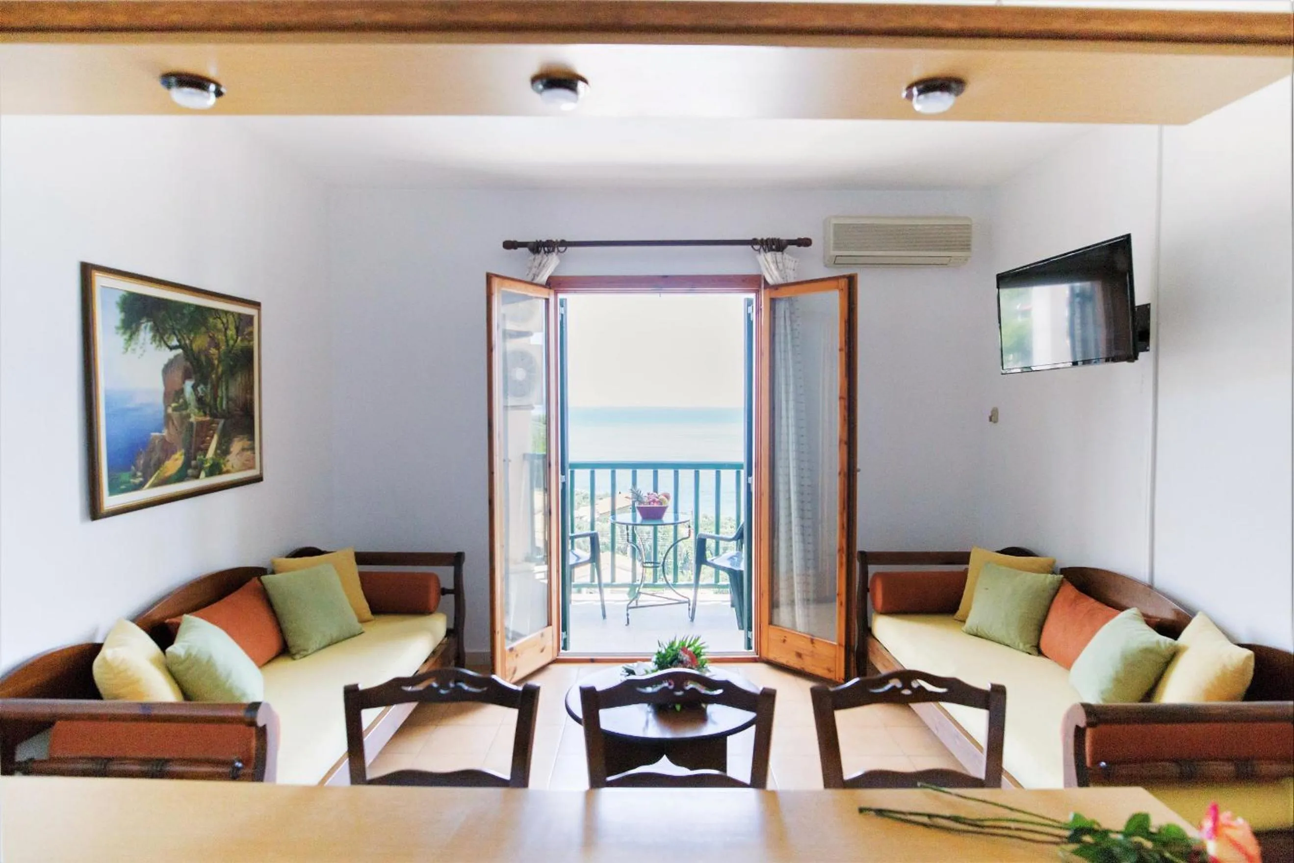 Living room in Corfu Aqua Nisaki