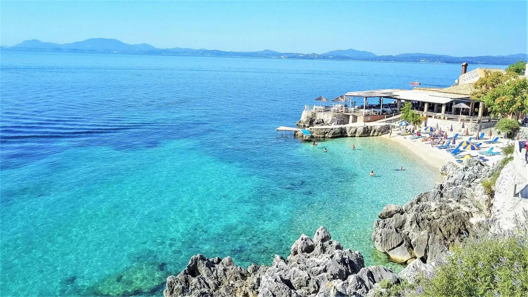 Beach in Corfu Aqua Nisaki