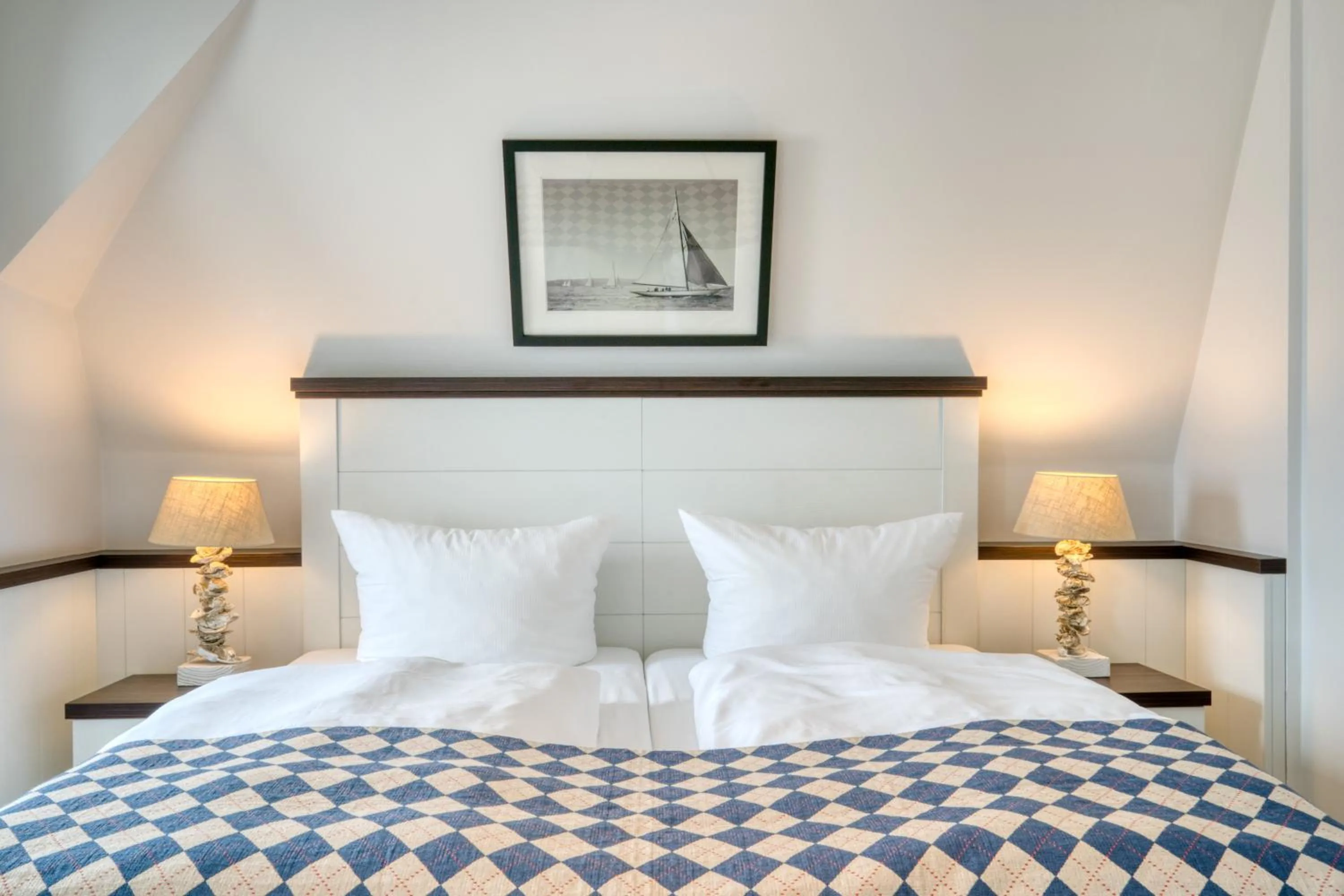 Photo of the whole room, Bed in Hotel Strandschlösschen