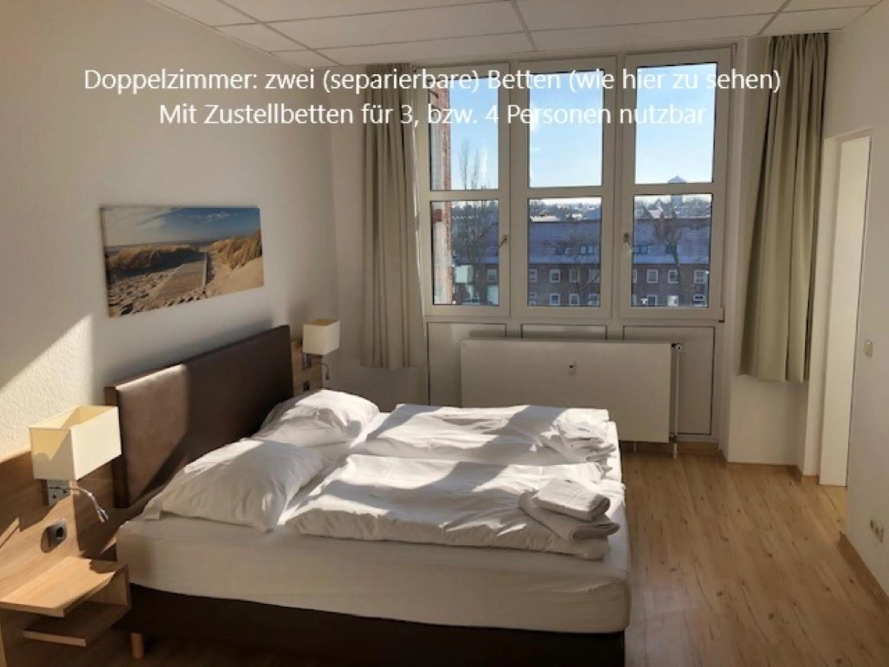 TV and multimedia, Bed in BusinessInn Aparthotel Bremerhaven