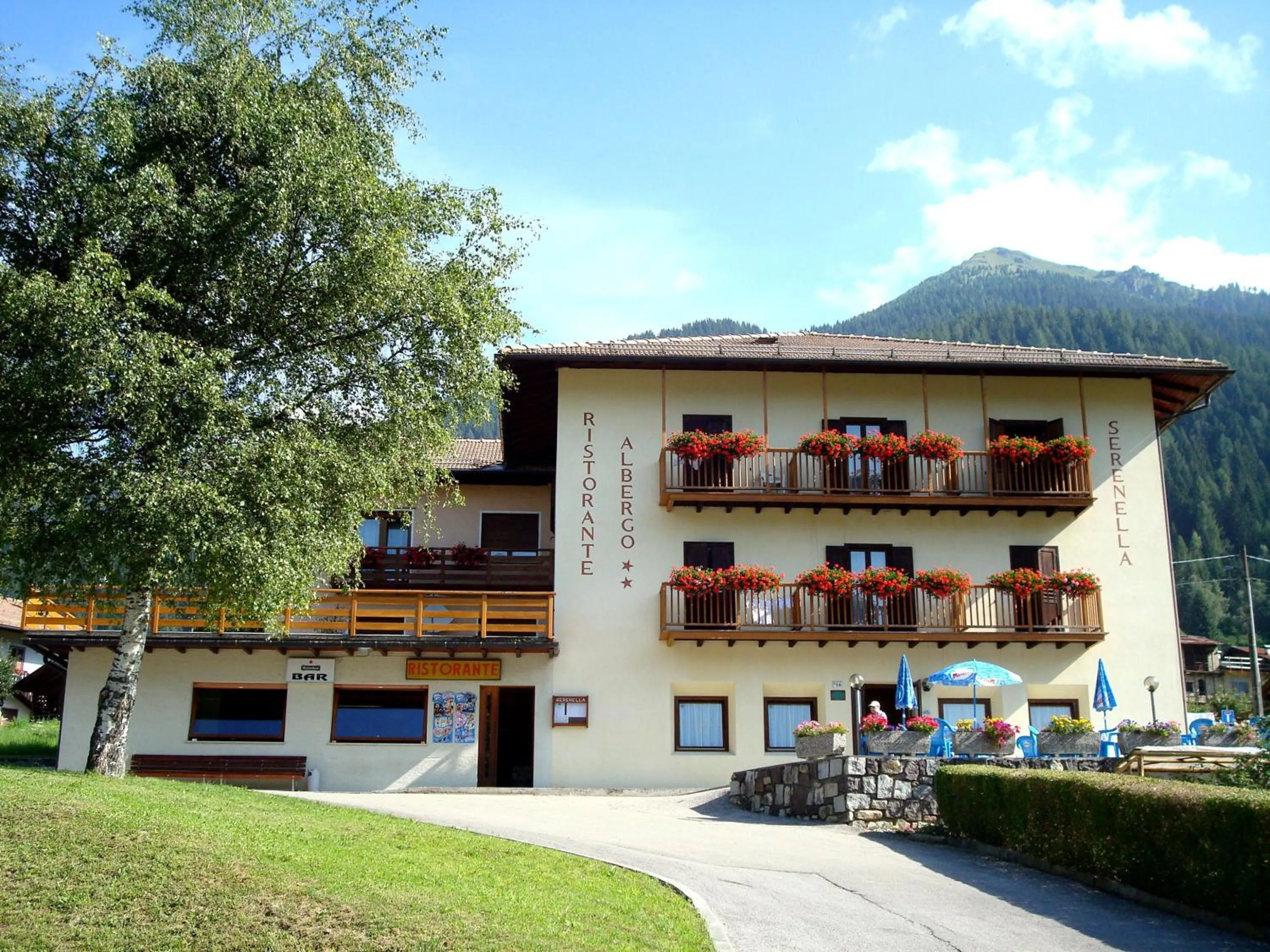 Facade/entrance in Hotel Serenella