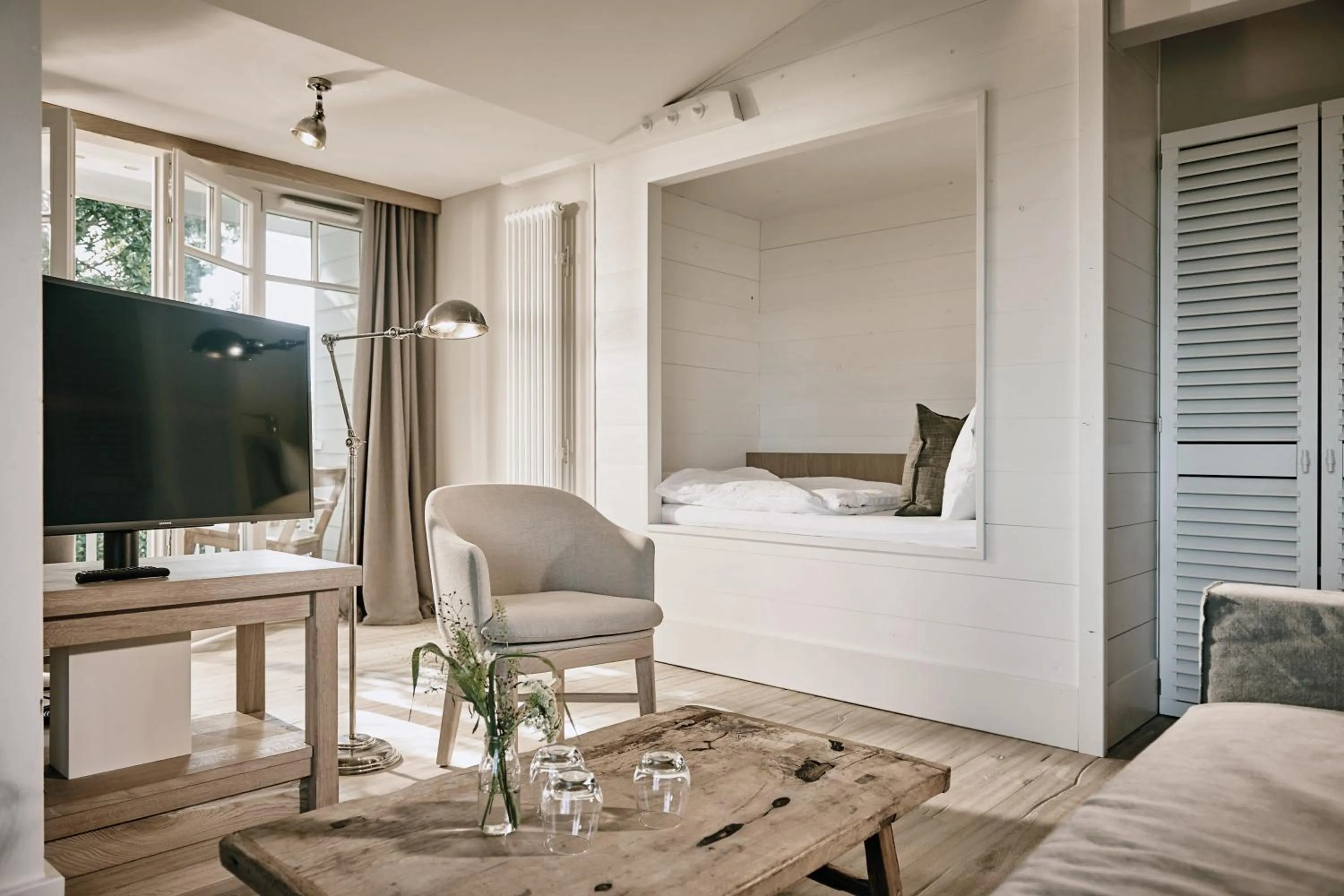 Bed in The Cozy Hotel & Lofts Timmendorfer Strand