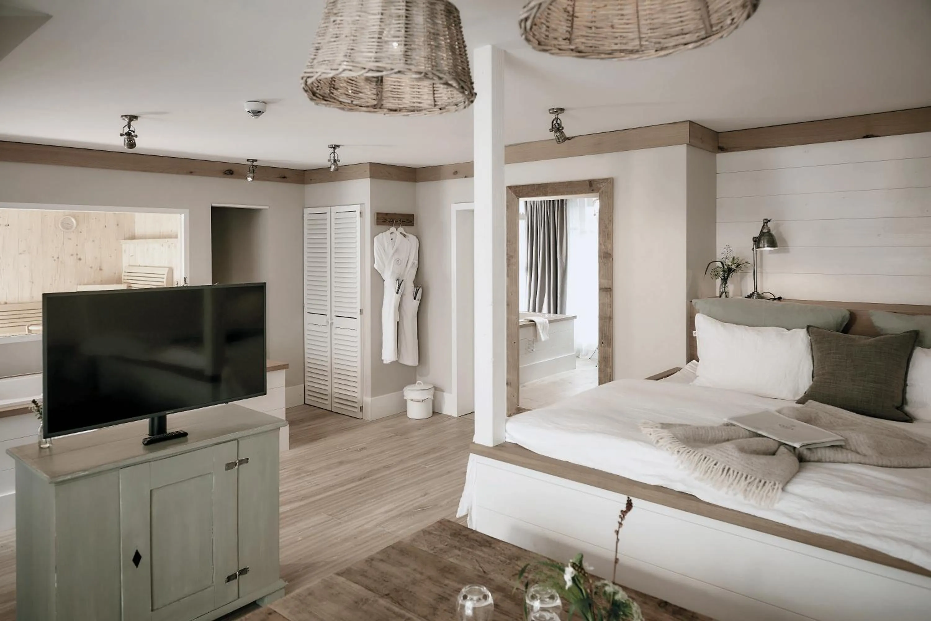 Bed in The Cozy Hotel & Lofts Timmendorfer Strand