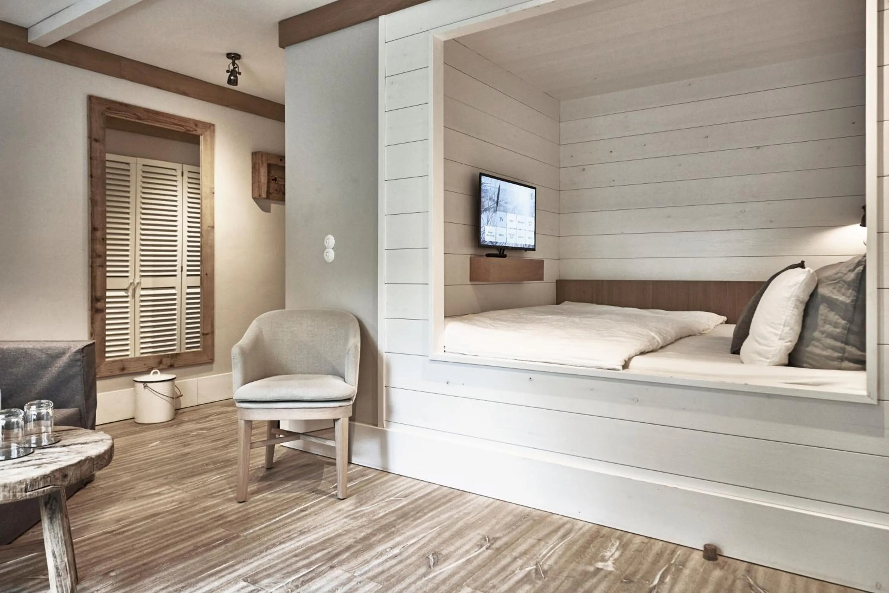 Bed in The Cozy Hotel & Lofts Timmendorfer Strand