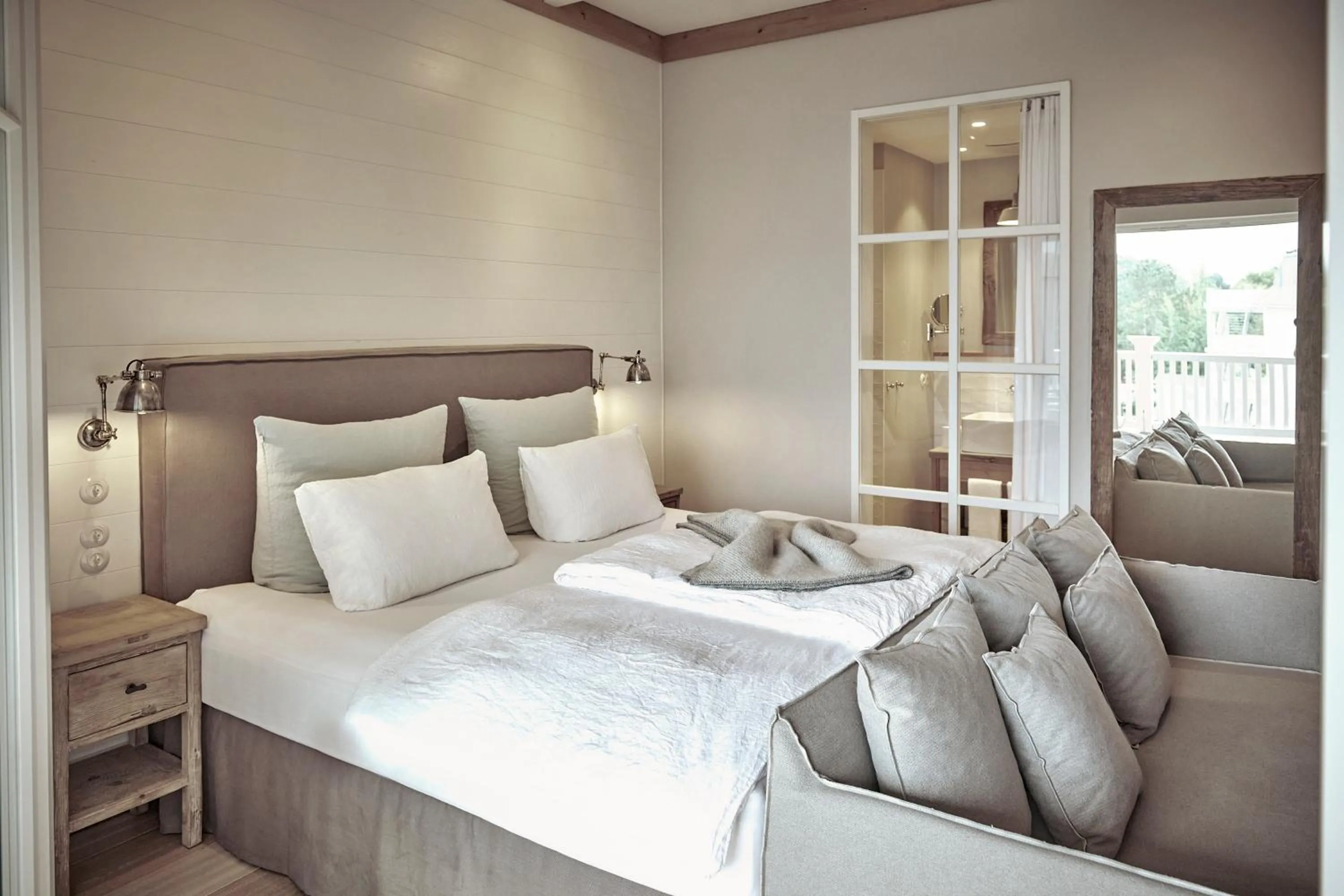 Bed in The Cozy Hotel & Lofts Timmendorfer Strand