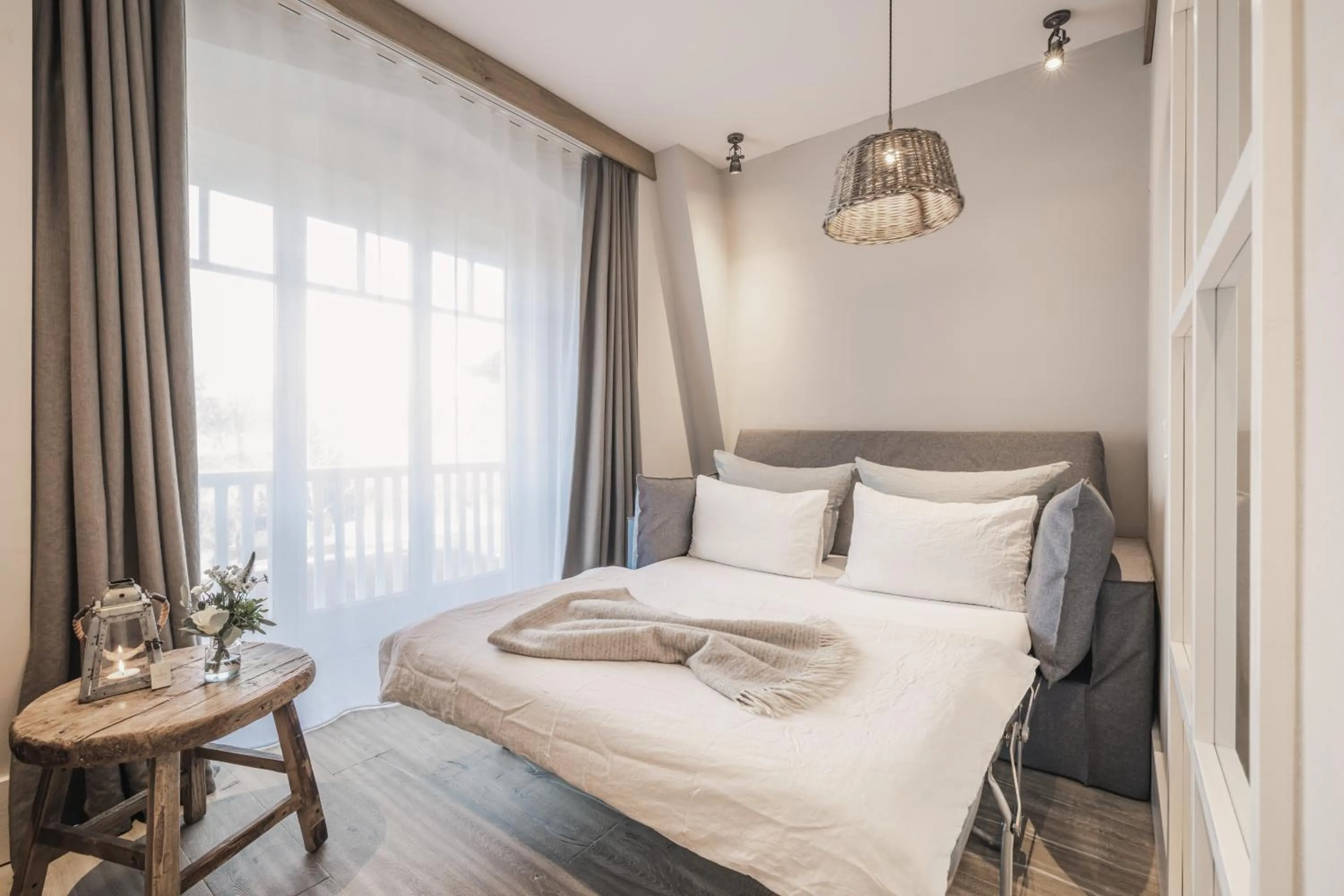 Bed in The Cozy Hotel & Lofts Timmendorfer Strand