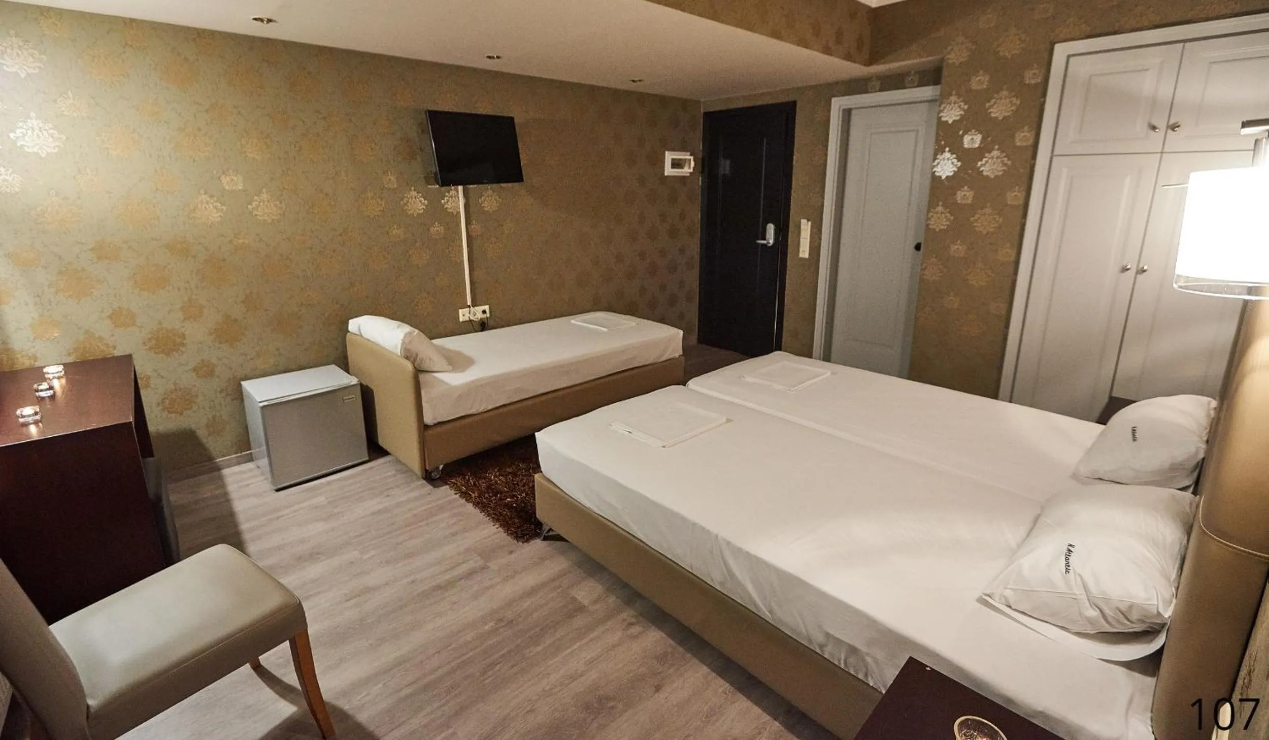 Bed in Atlantic Hotel