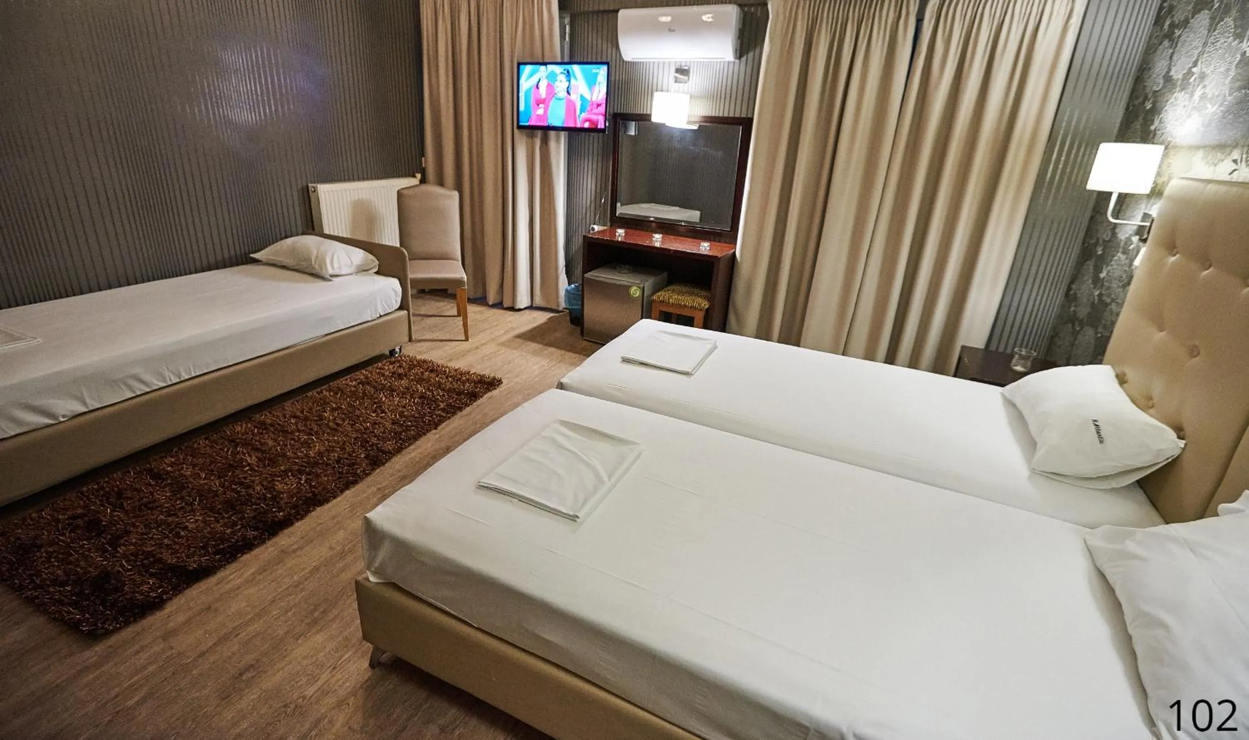 Bed in Atlantic Hotel