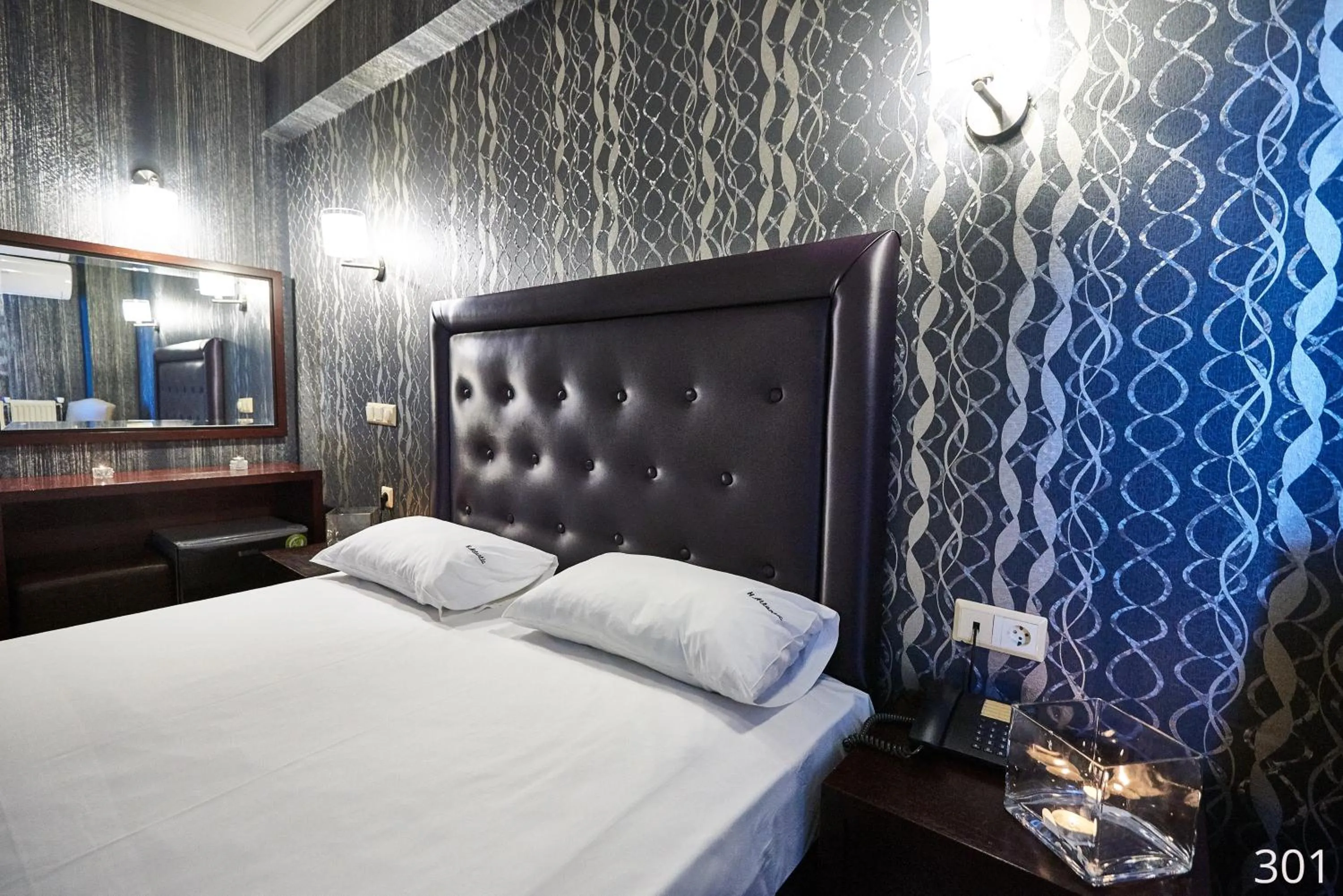 Bed in Atlantic Hotel