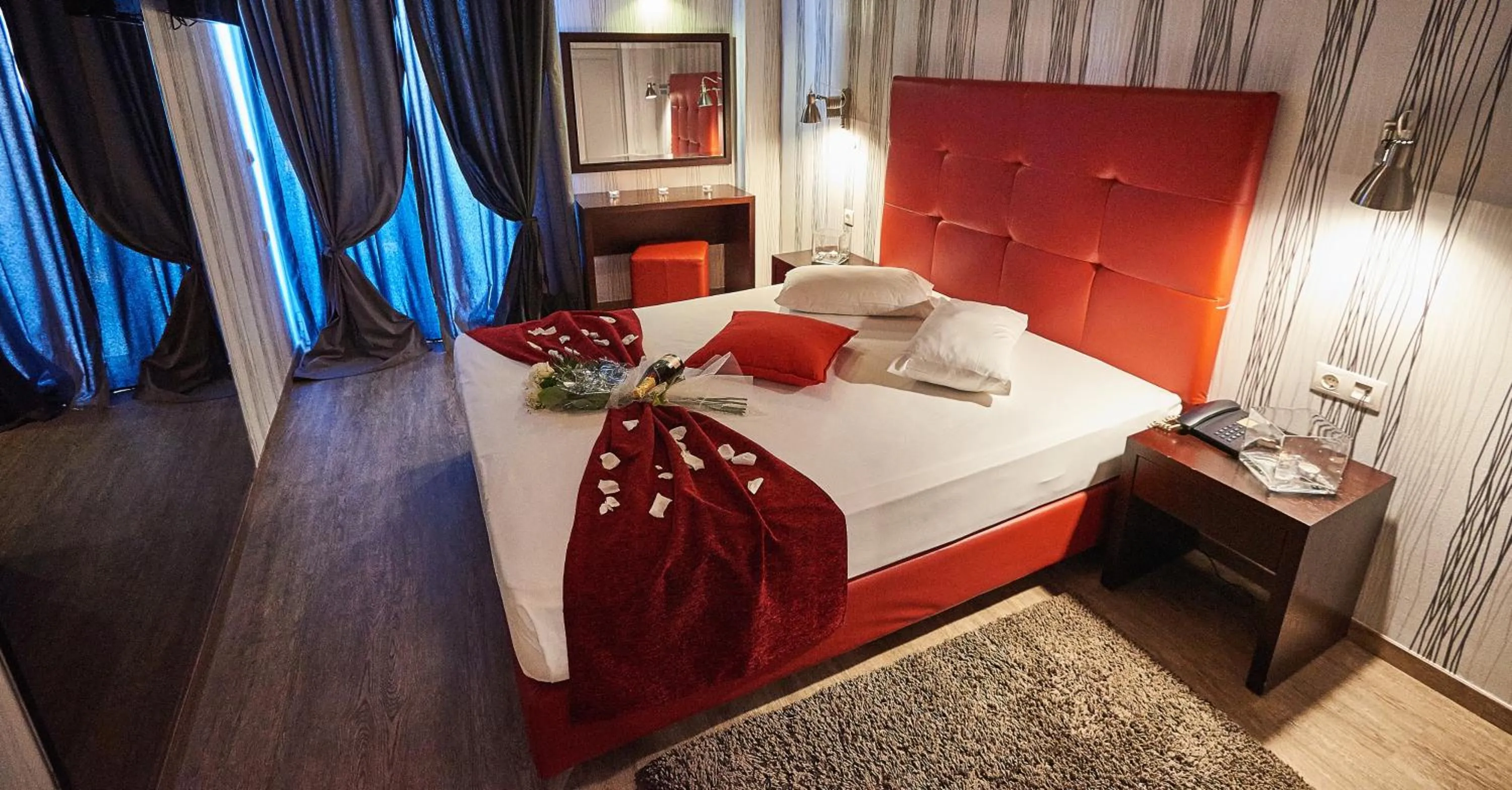 Decorative detail, Bed in Atlantic Hotel