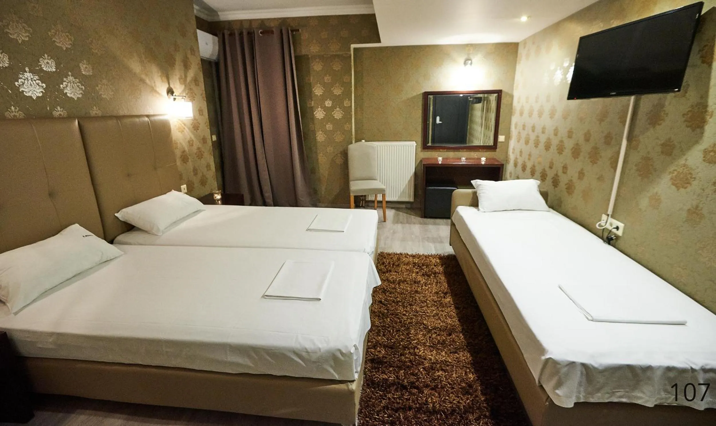 Bed in Atlantic Hotel