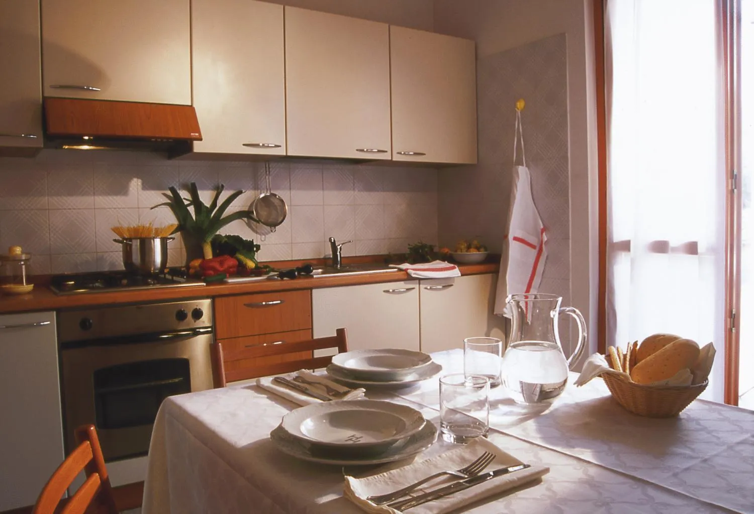 Kitchen or kitchenette in Residence Hotel Health House