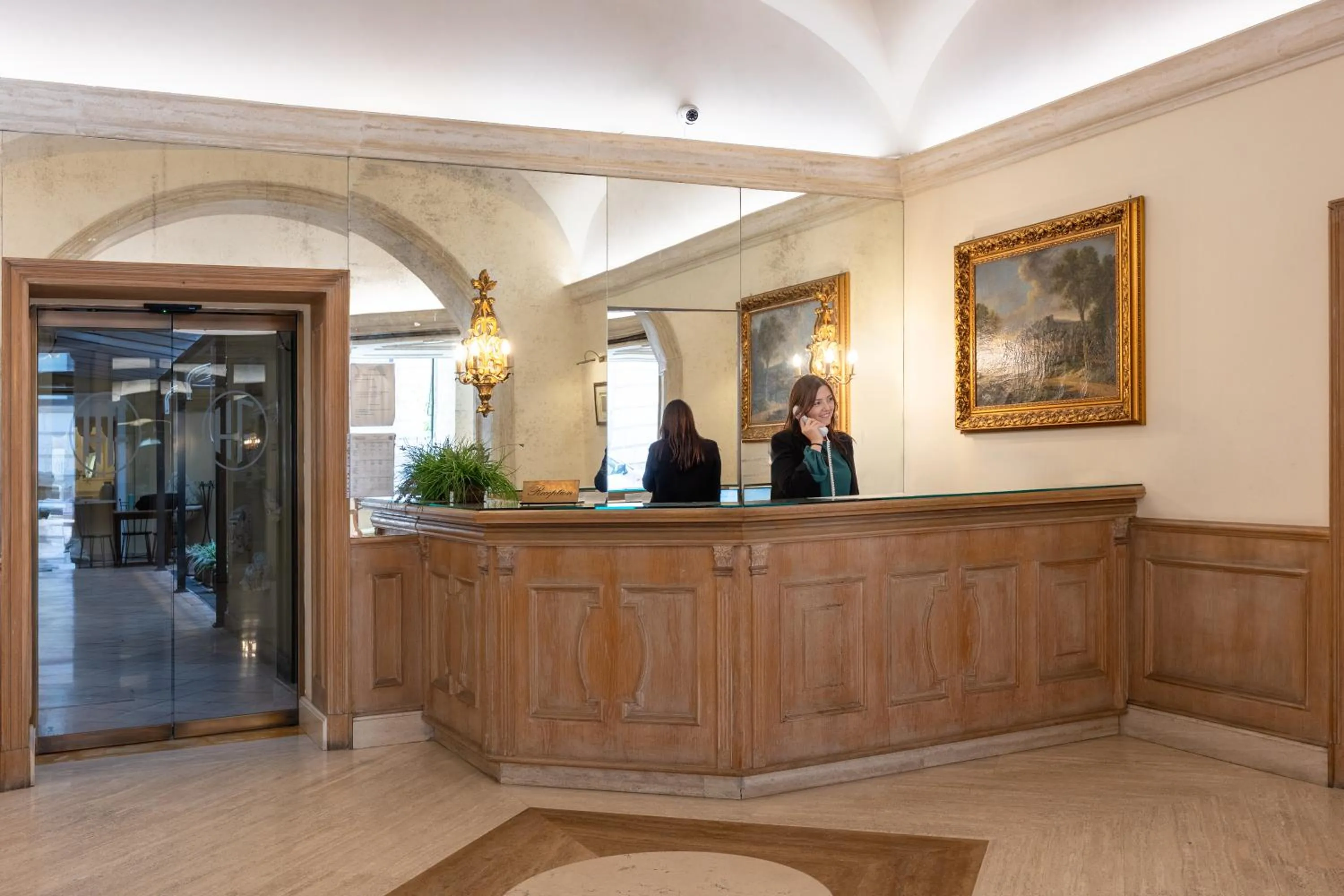 Lobby or reception in Hotel Flavia