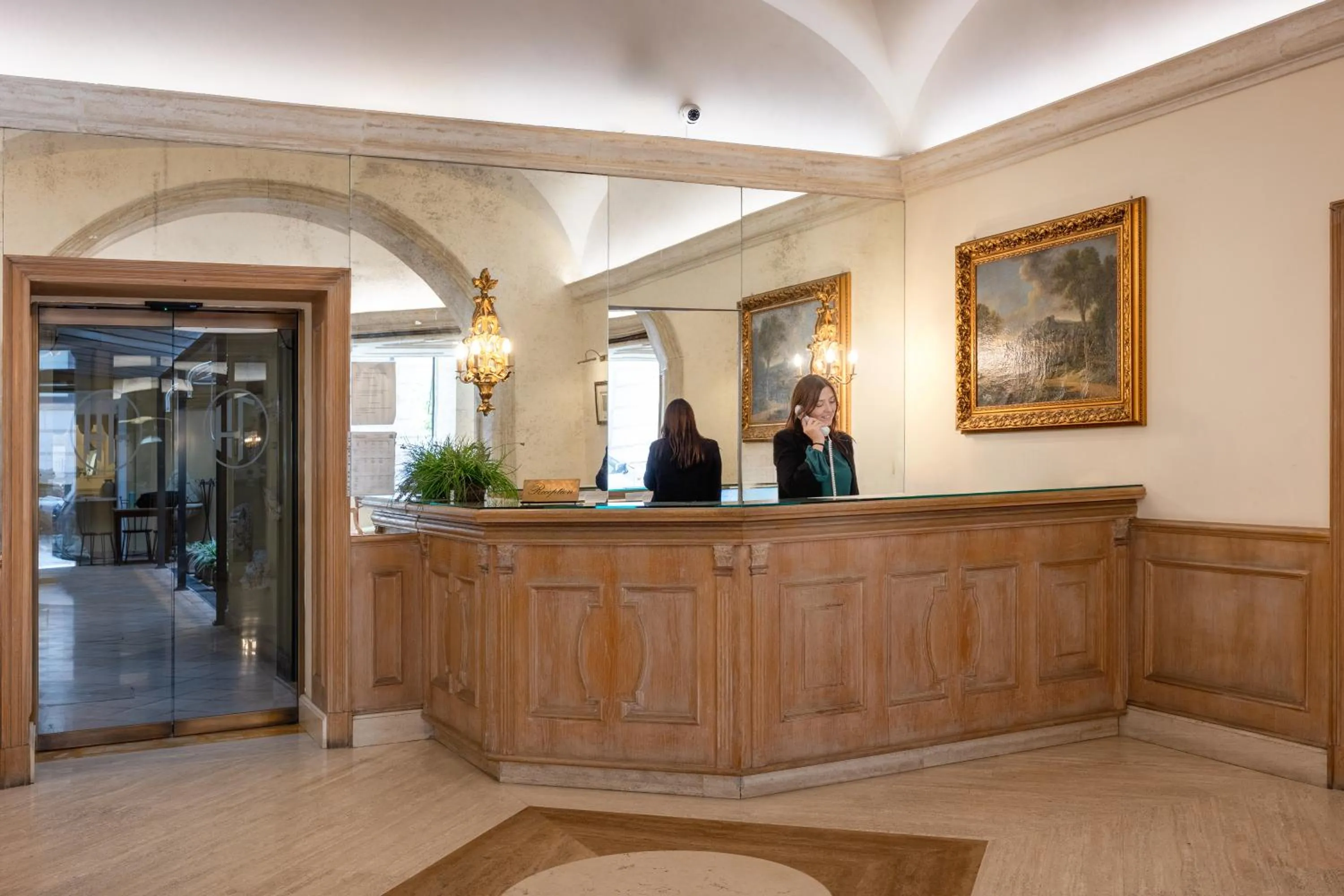 Lobby or reception in Hotel Flavia