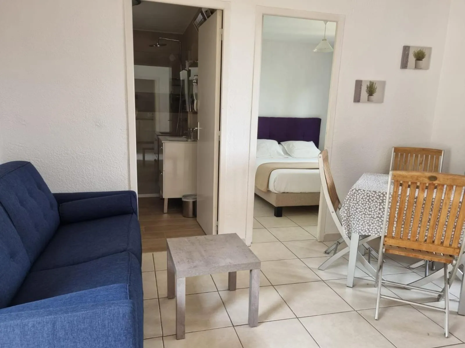 Bed in Bungalows Du Maquis